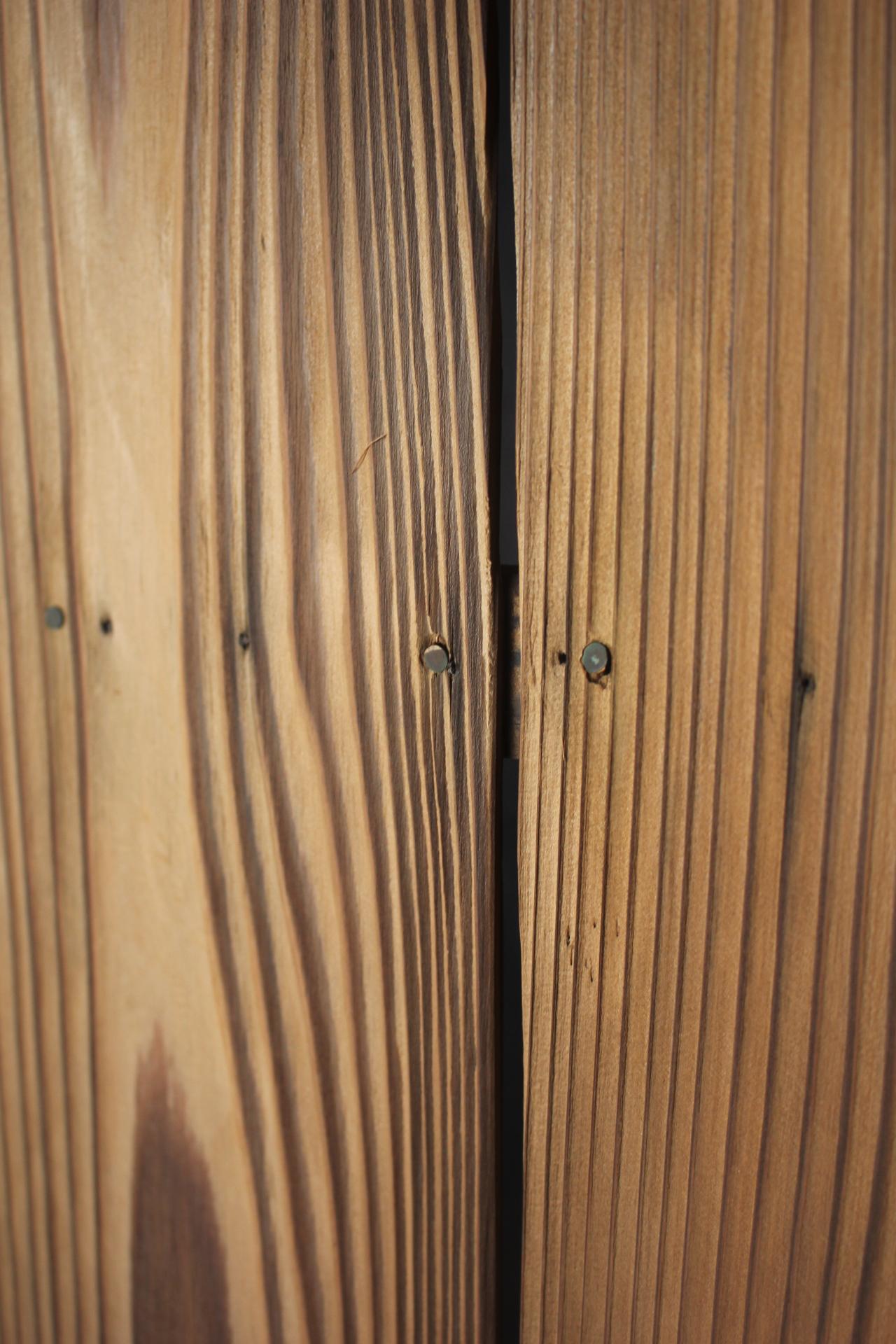B40 Japanese antique, cedar Byobu folding screen, room dividers For Sale 2