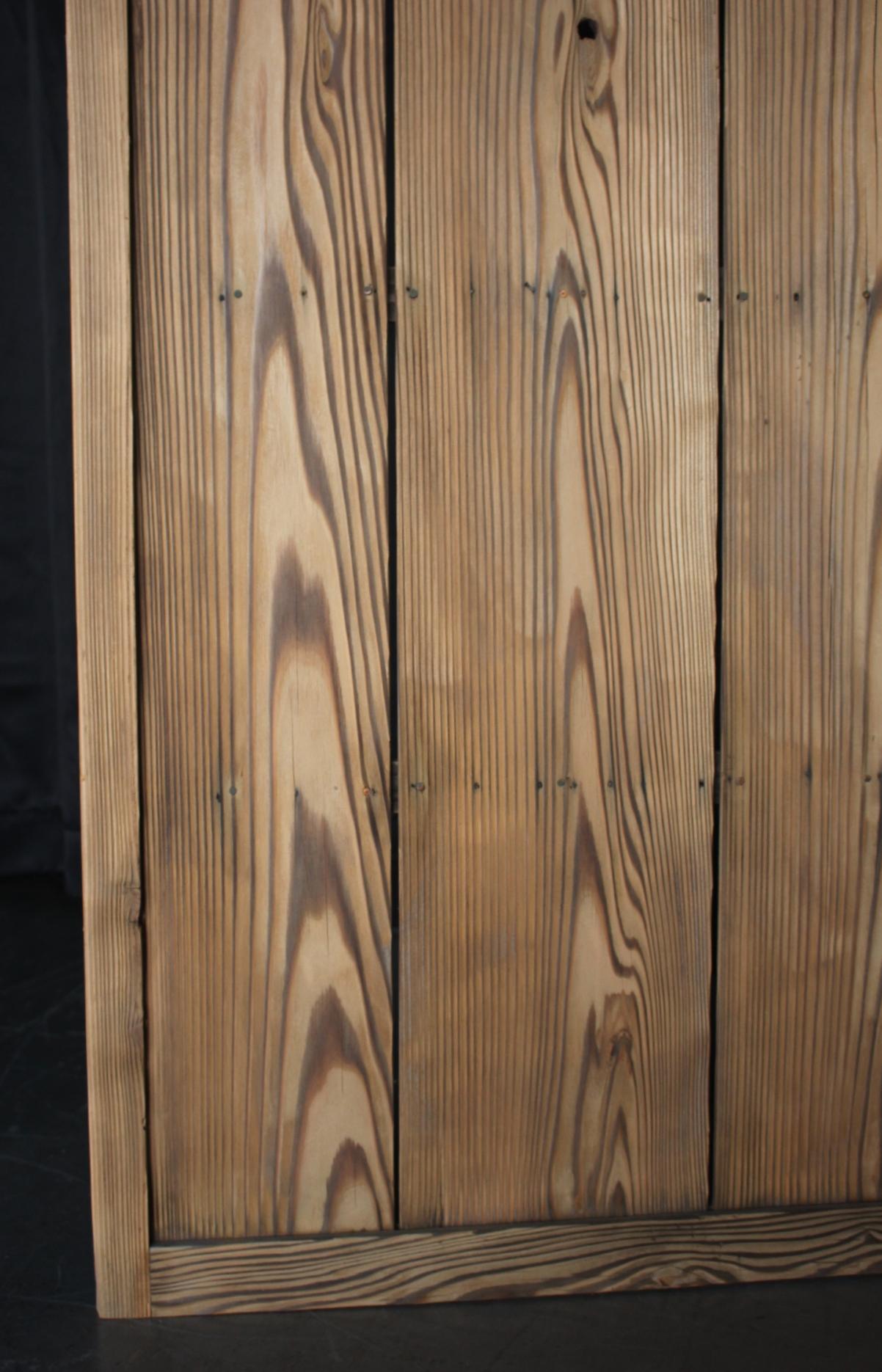 B40 Japanese antique, cedar Byobu folding screen, room dividers For Sale 3