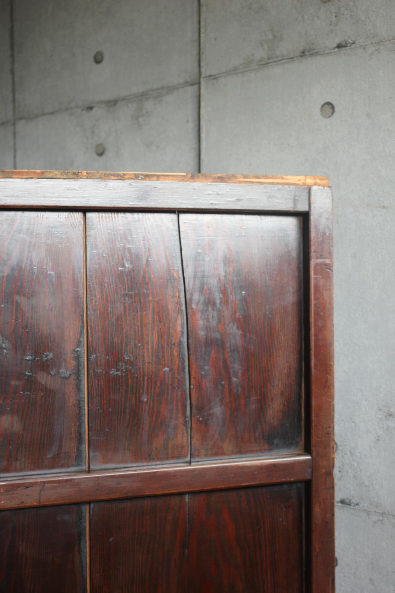 B43 Japanese antique, pine, cedar Byobu folding screen, room dividers For Sale 9