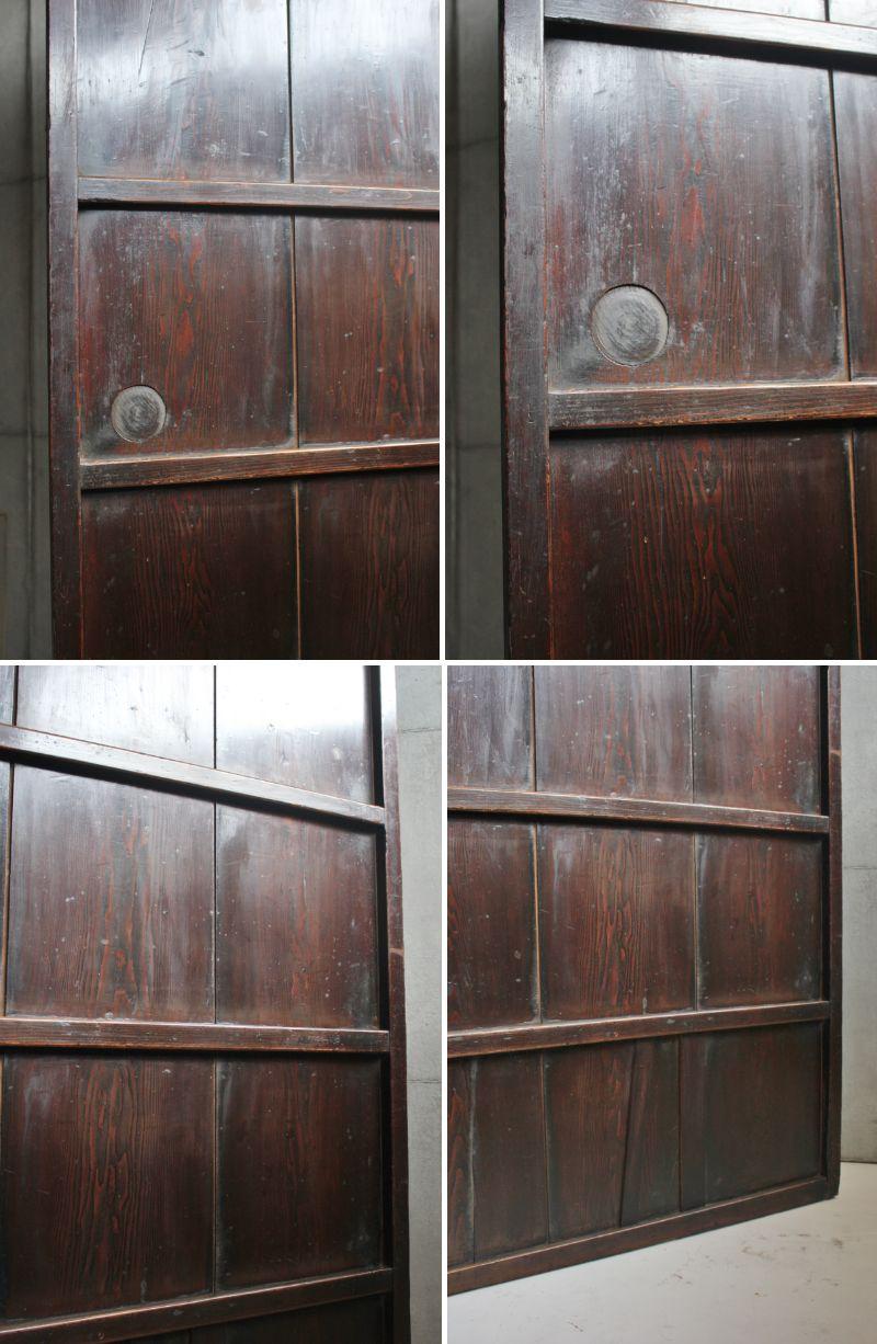 B43 Japanese antique, pine, cedar Byobu folding screen, room dividers For Sale 12