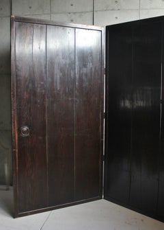 B43 Japanese antique, pine, cedar Byobu folding screen, room dividers