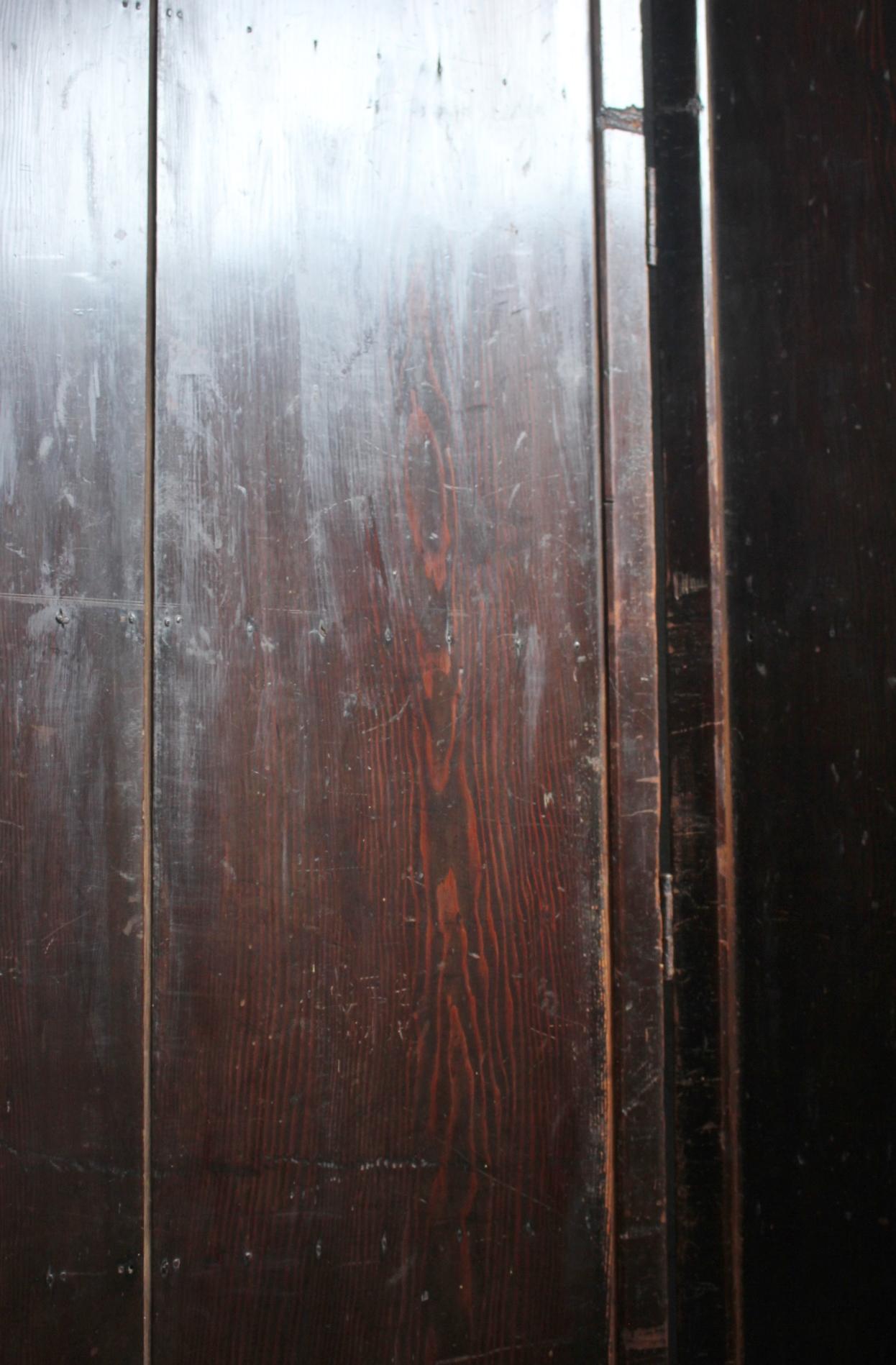 B43 Japanese antique, pine, cedar Byobu folding screen, room dividers For Sale 1