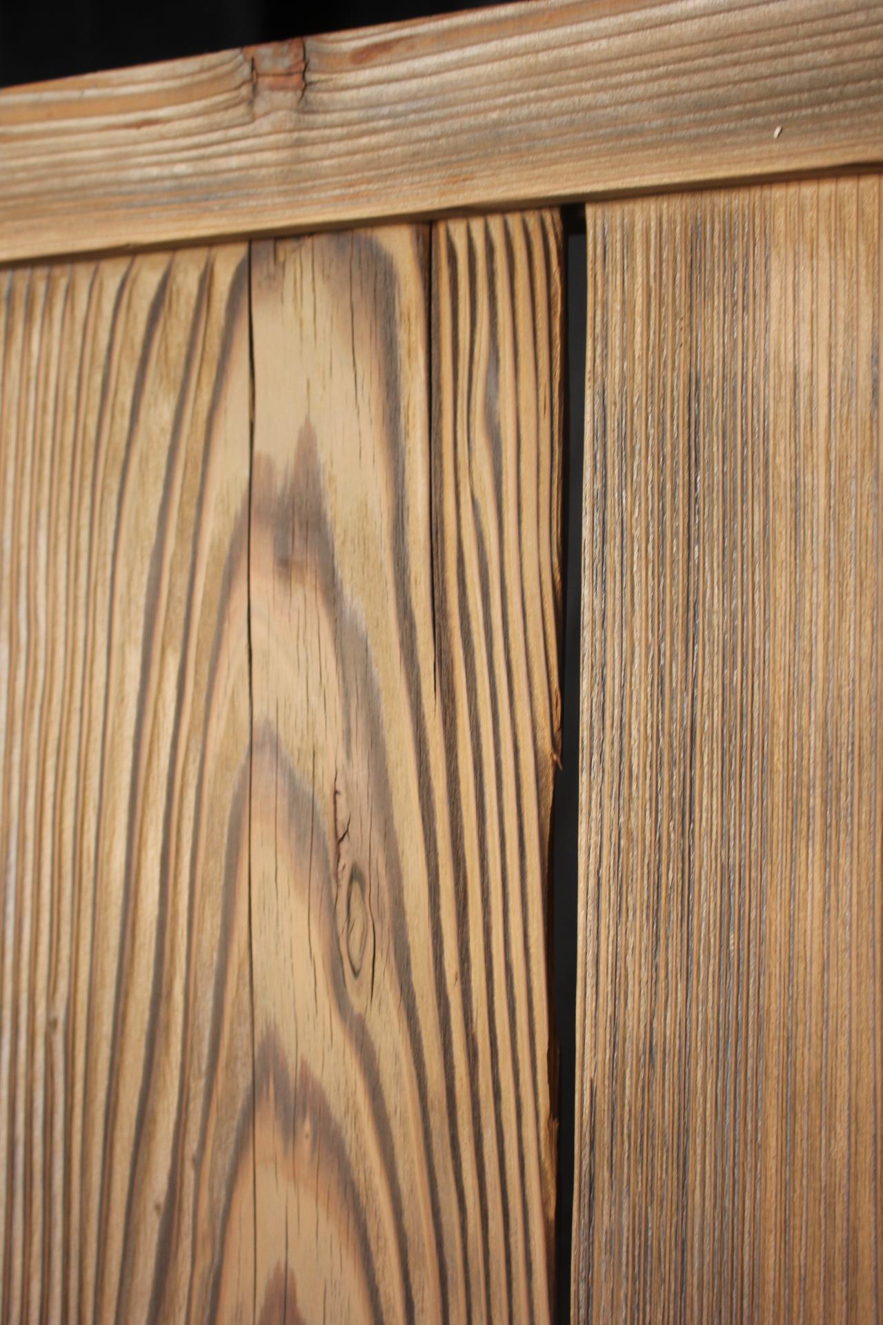 B47 Japanese antique, cedar Byobu folding screen, room dividers For Sale 6