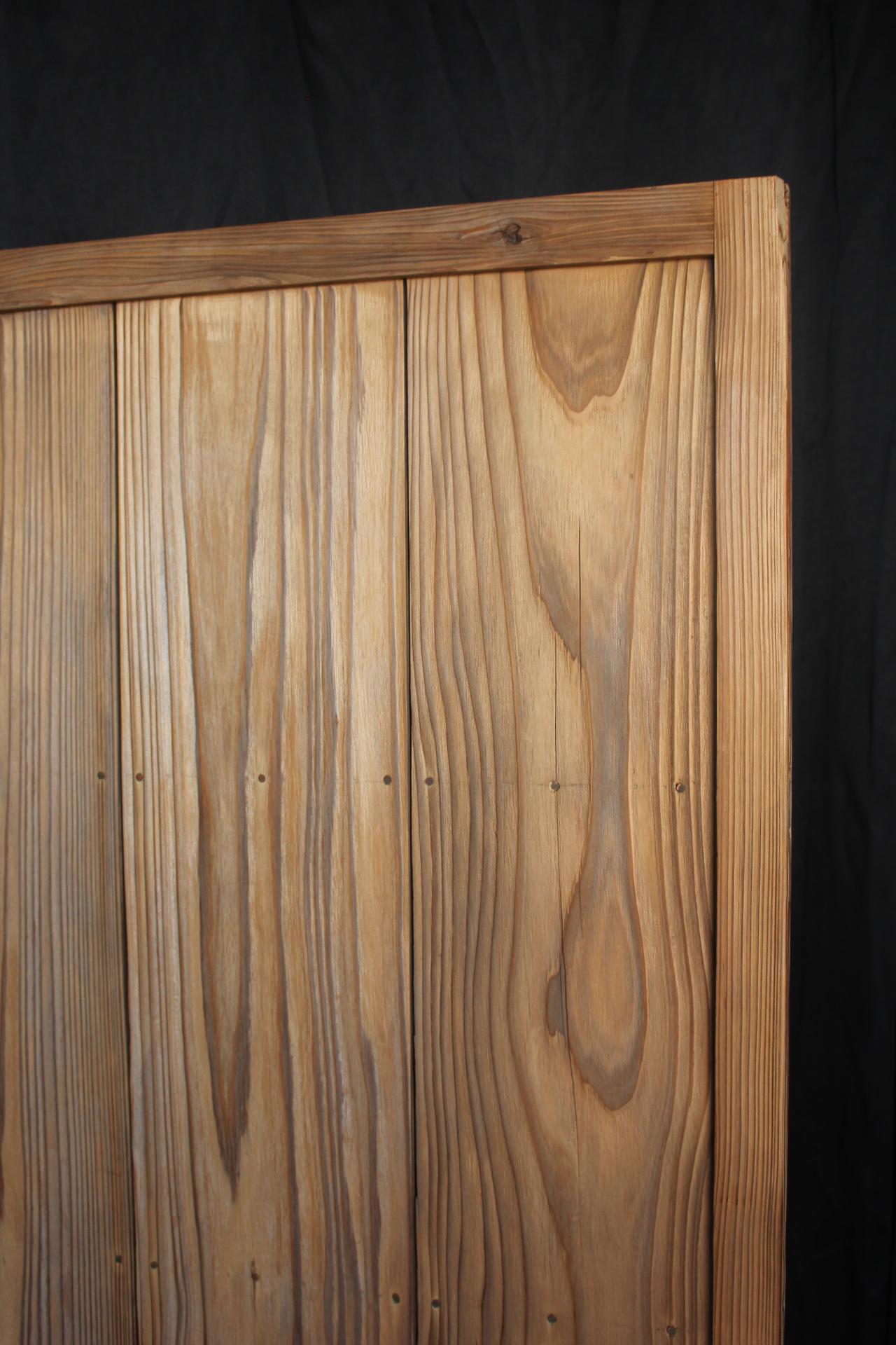 B47 Japanese antique, cedar Byobu folding screen, room dividers For Sale 9
