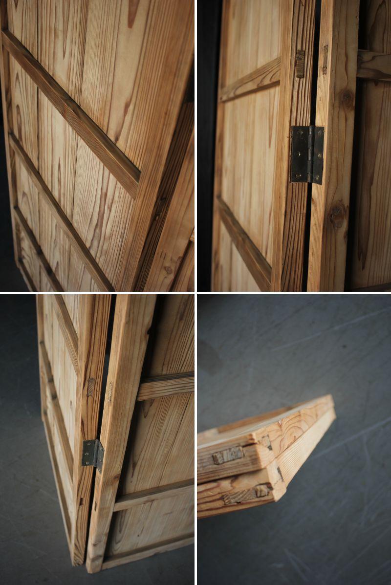 B47 Japanese antique, cedar Byobu folding screen, room dividers For Sale 15