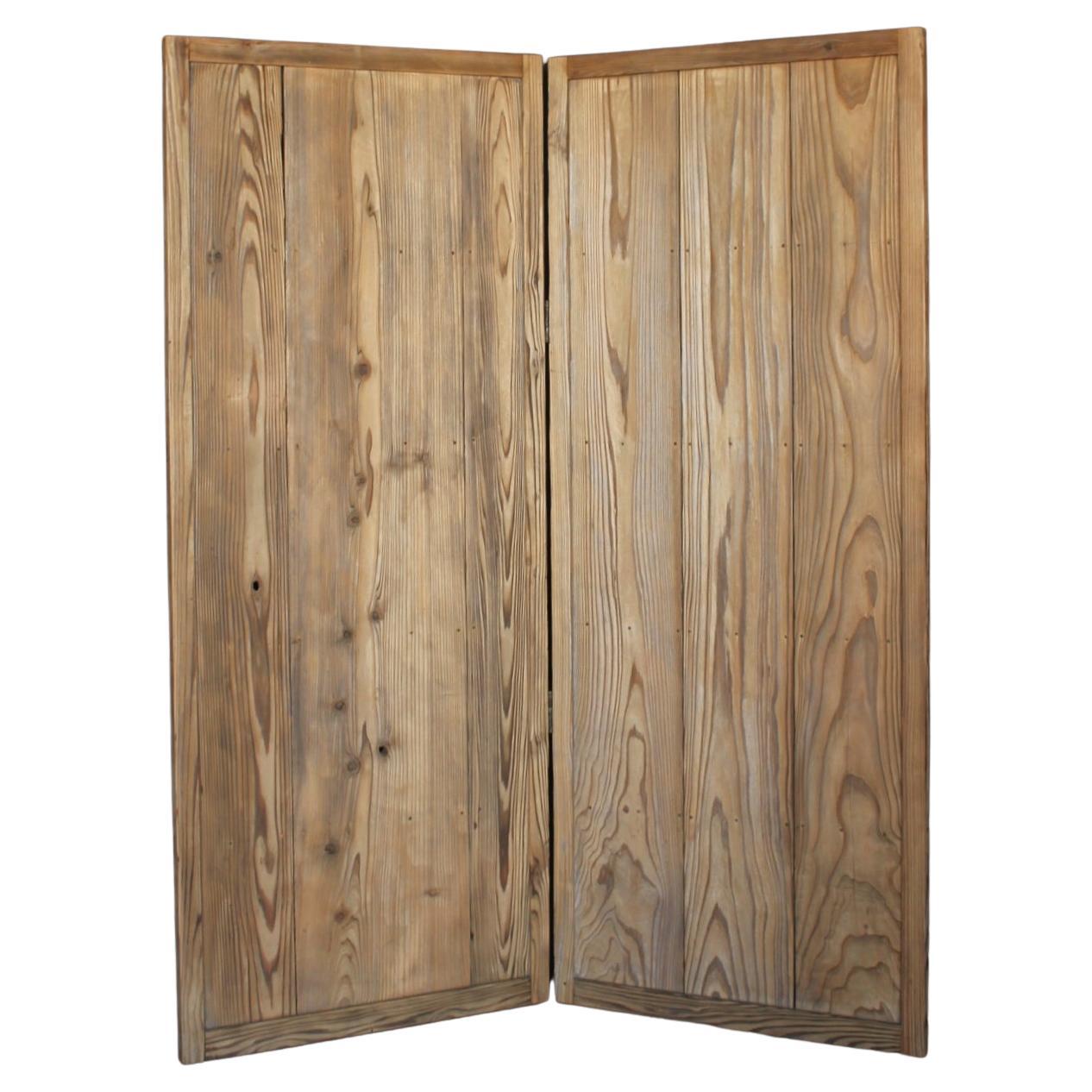 B47 Japanese antique, cedar Byobu folding screen, room dividers