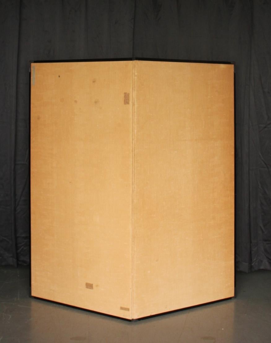 B48 Old Japanese Silver folding screen, Byobu 2panel For Sale 6
