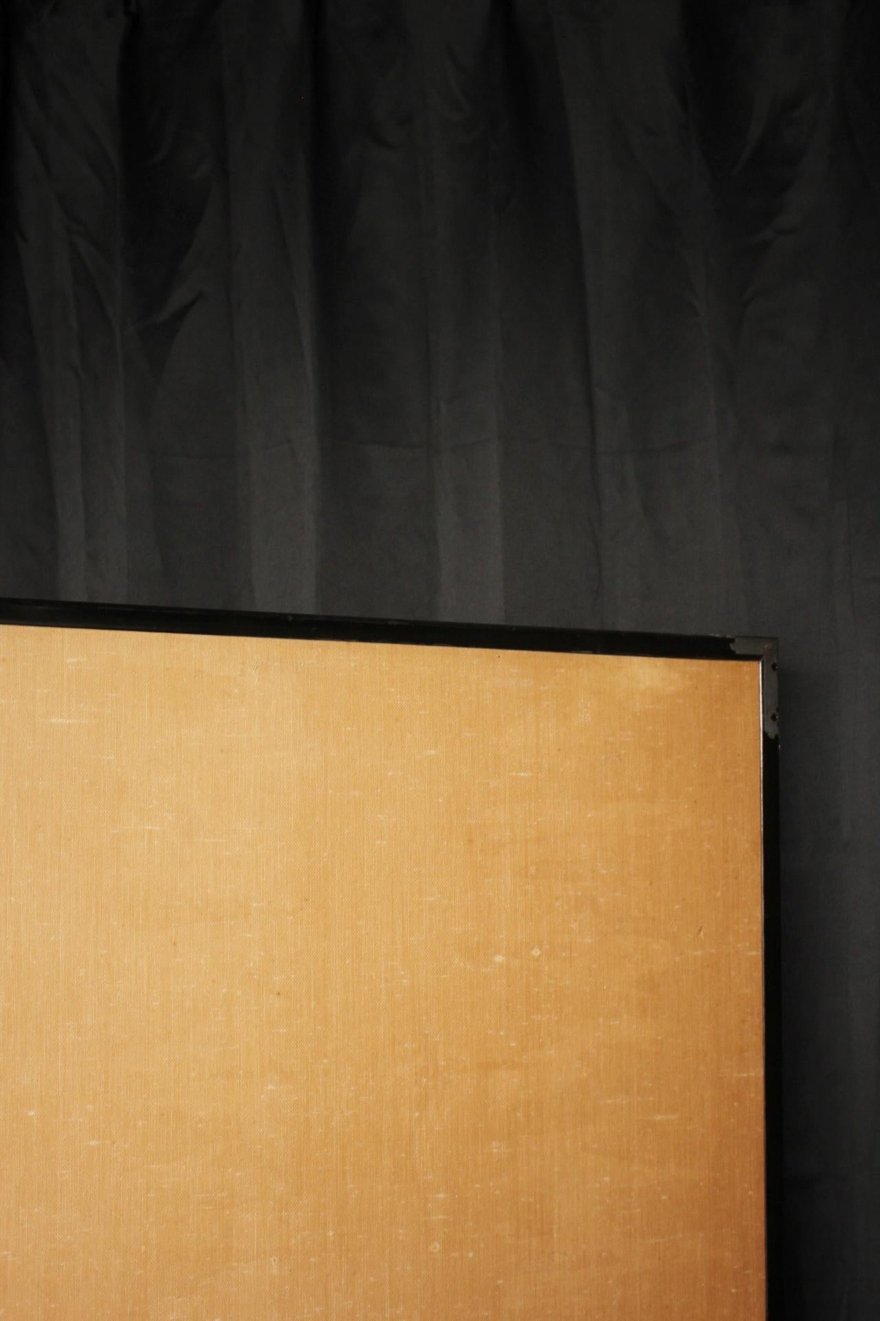 B48 Old Japanese Silver folding screen, Byobu 2panel For Sale 10