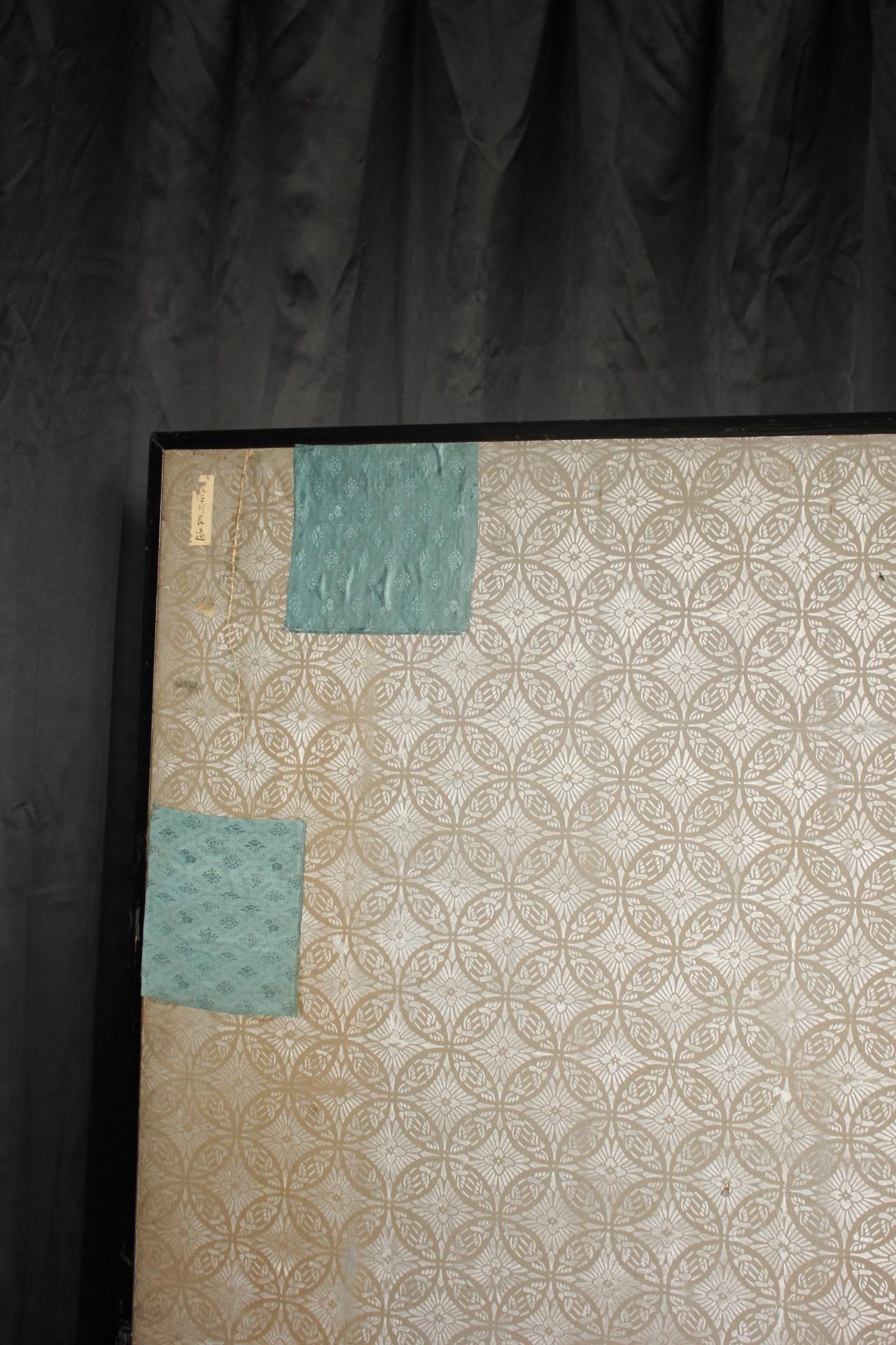 B49 Old Japanese Silver folding screen, Byobu 2panel For Sale 12