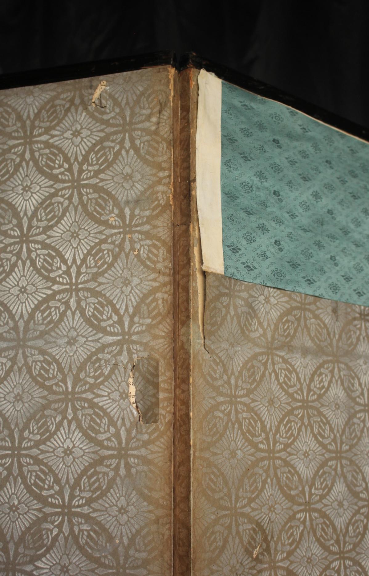 B49 Old Japanese Silver folding screen, Byobu 2panel For Sale 14