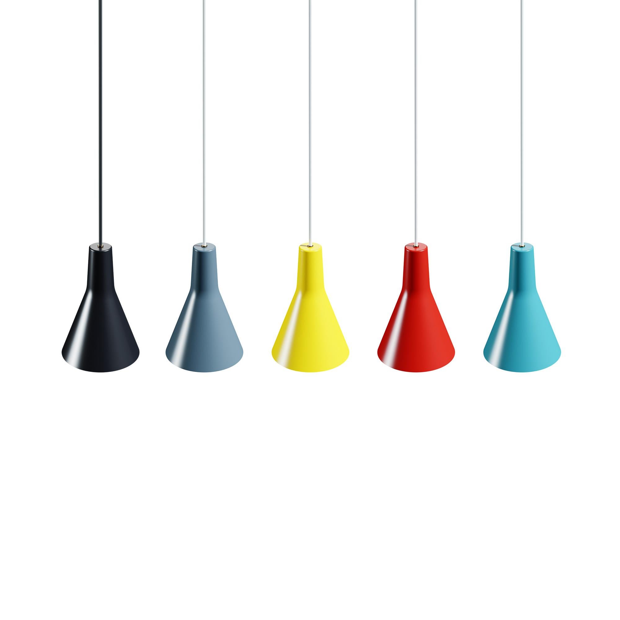 Laccato Lampada a sospensione B5 Red di Disderot in vendita