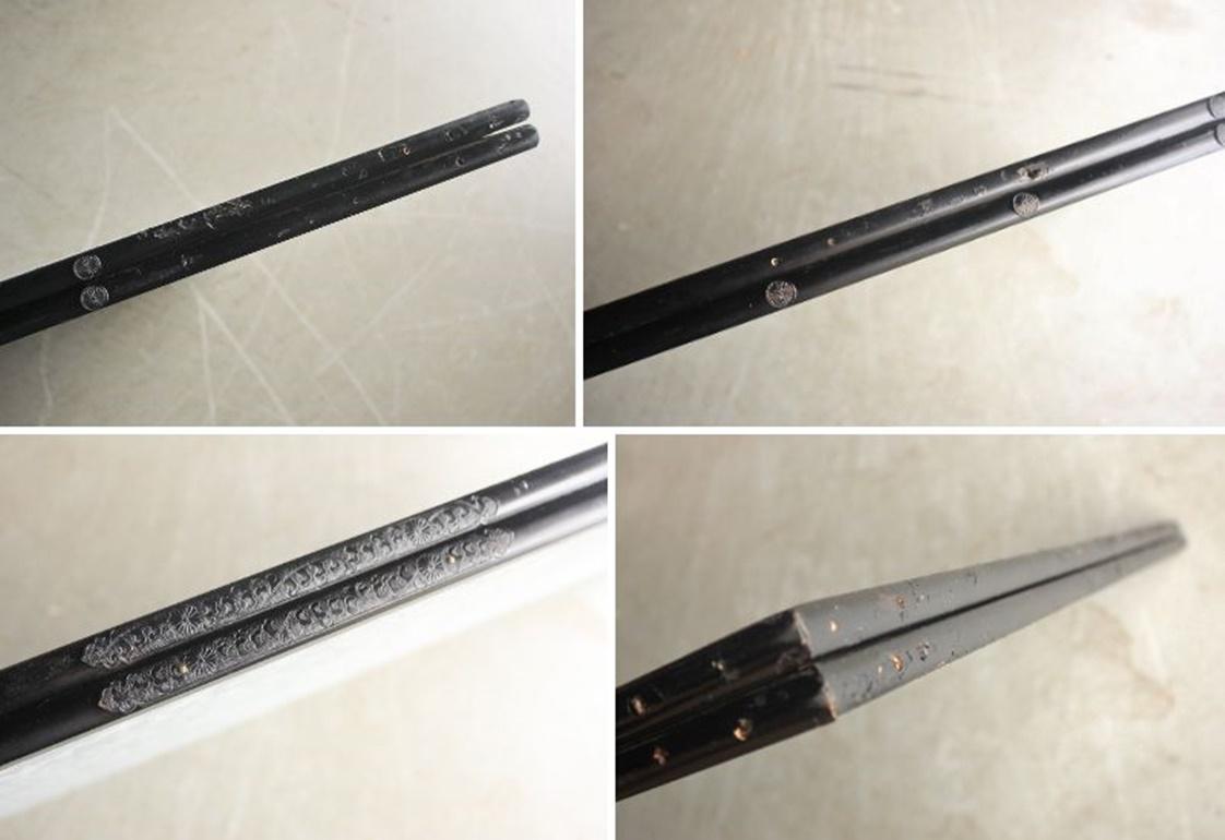 B50 Vecchi oggetti d'antiquariato giapponese un paravento pieghevole, Byobu a 2 pannelli, Pavone in vendita 13