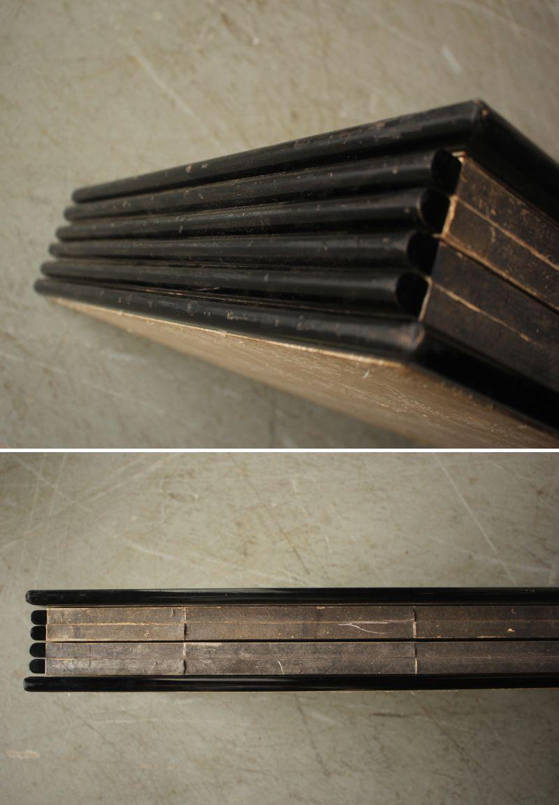 B56 Old Japanese silver paper 6panel folding screen middle size For Sale 14