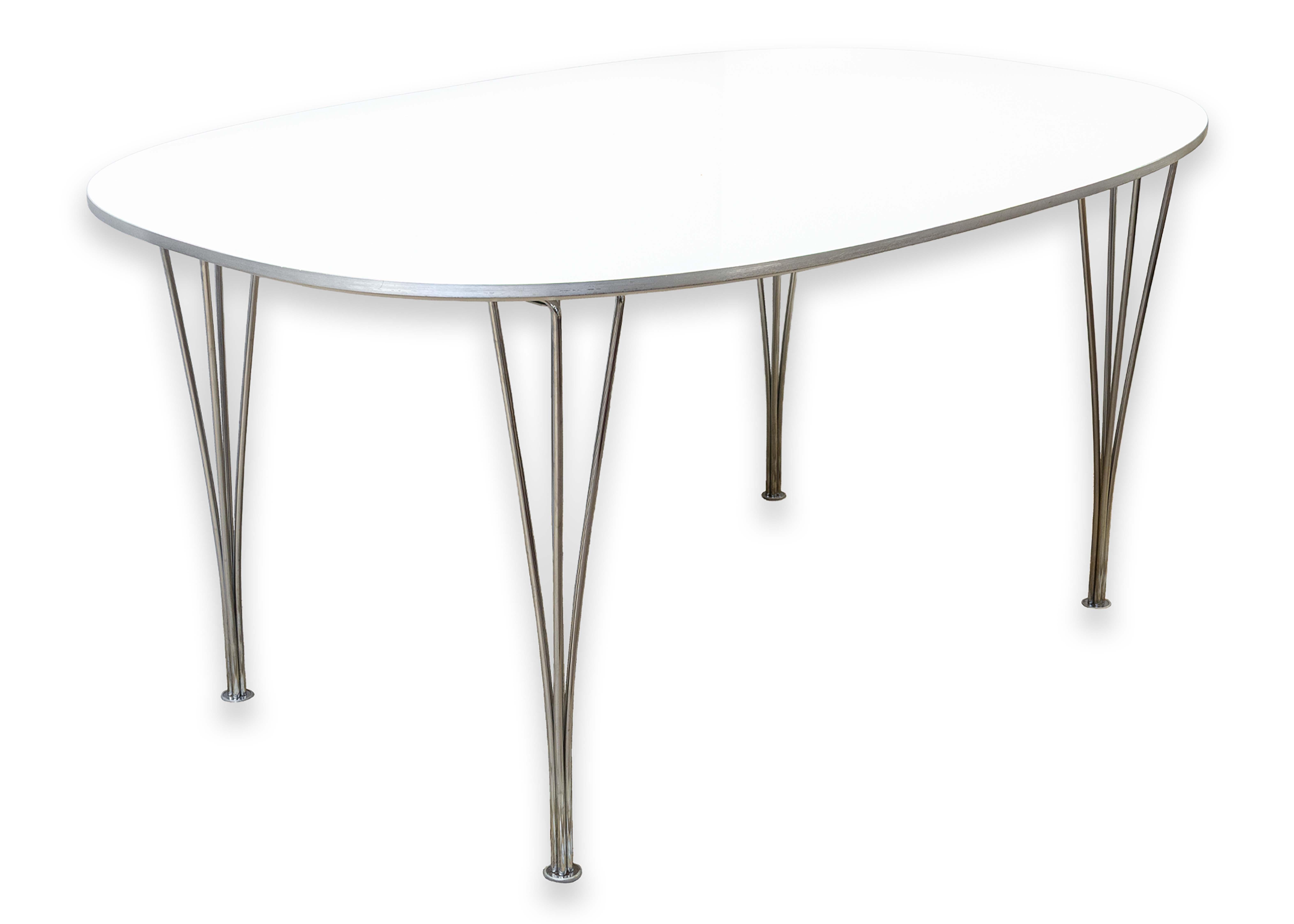 B613 Superelipse Tisch von Piet Hein & Bruno Mathsson für Fritz Hansen by Knoll im Angebot 2
