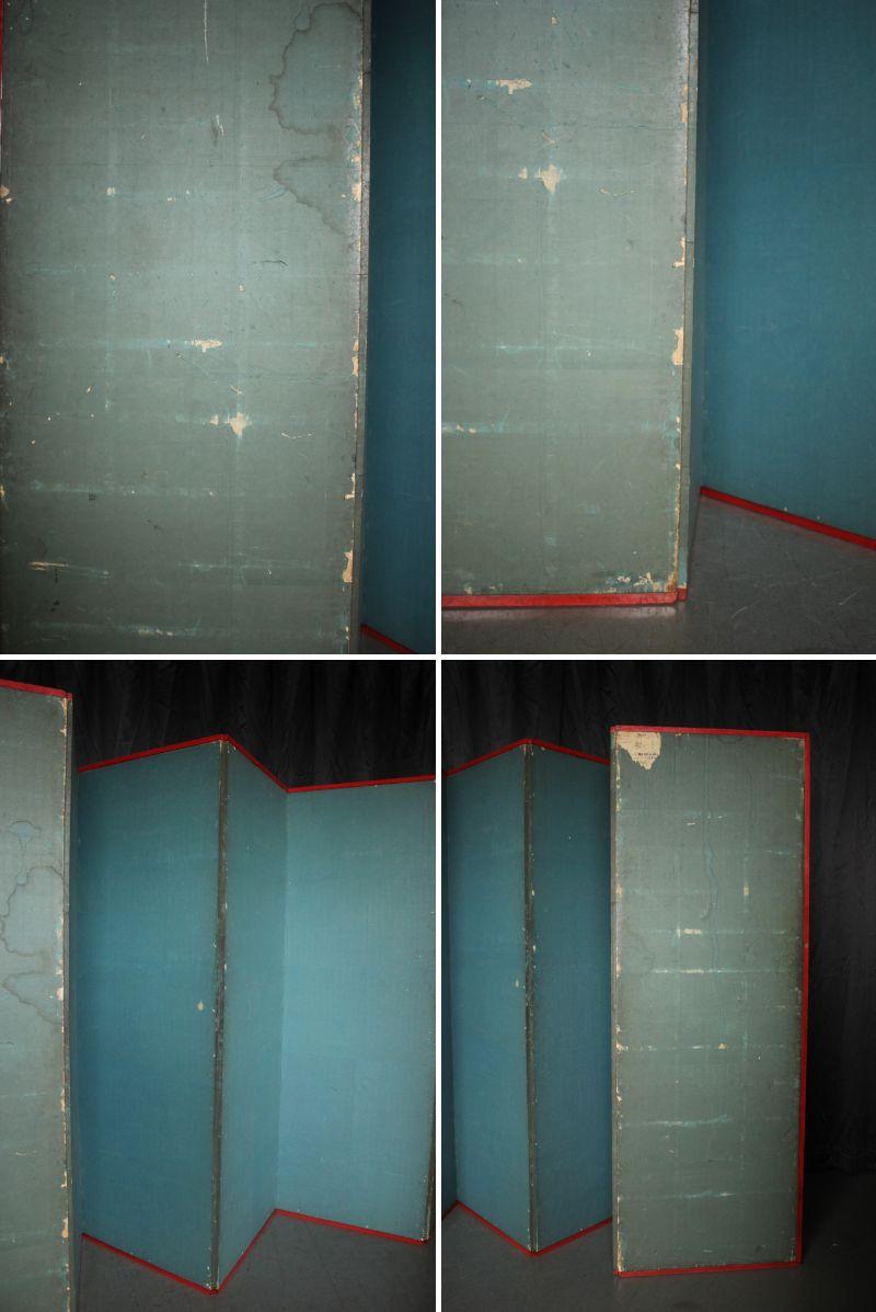 B63 Japanese Antiques Silver folding screen, 6panels, Sparrows in autumn grass For Sale 13