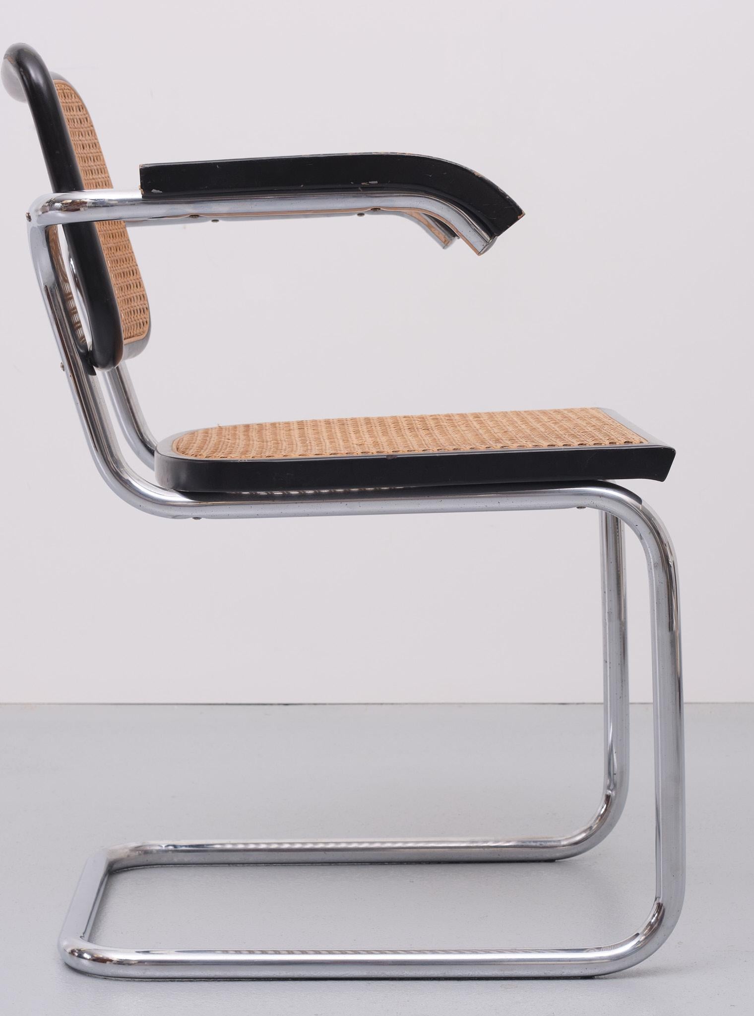 Italian 'B64' Arm Chair by Marcel Breuer for Cidue, Italy 1970s