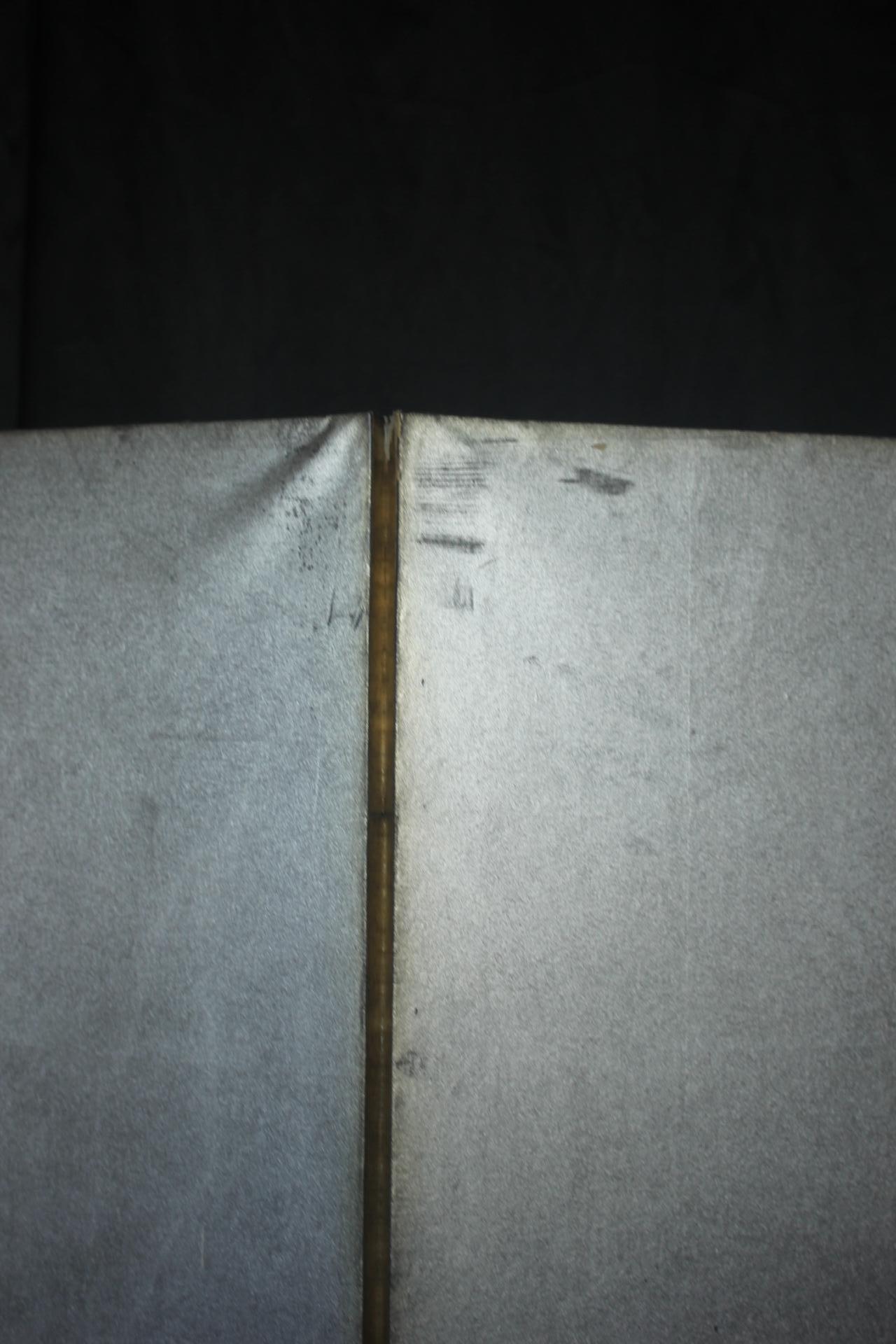 B70 Antiguos 6 paneles japoneses, Papel de plata, Pantalla plegable, sin marco en venta 8