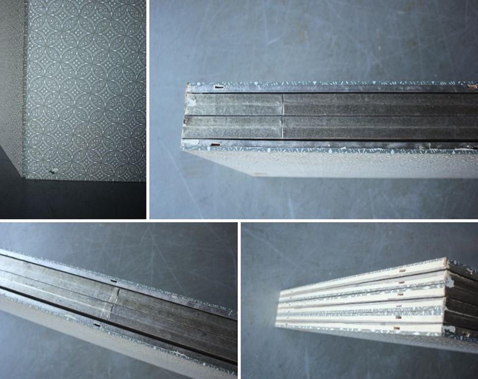 B70 Antiguos 6 paneles japoneses, Papel de plata, Pantalla plegable, sin marco en venta 13