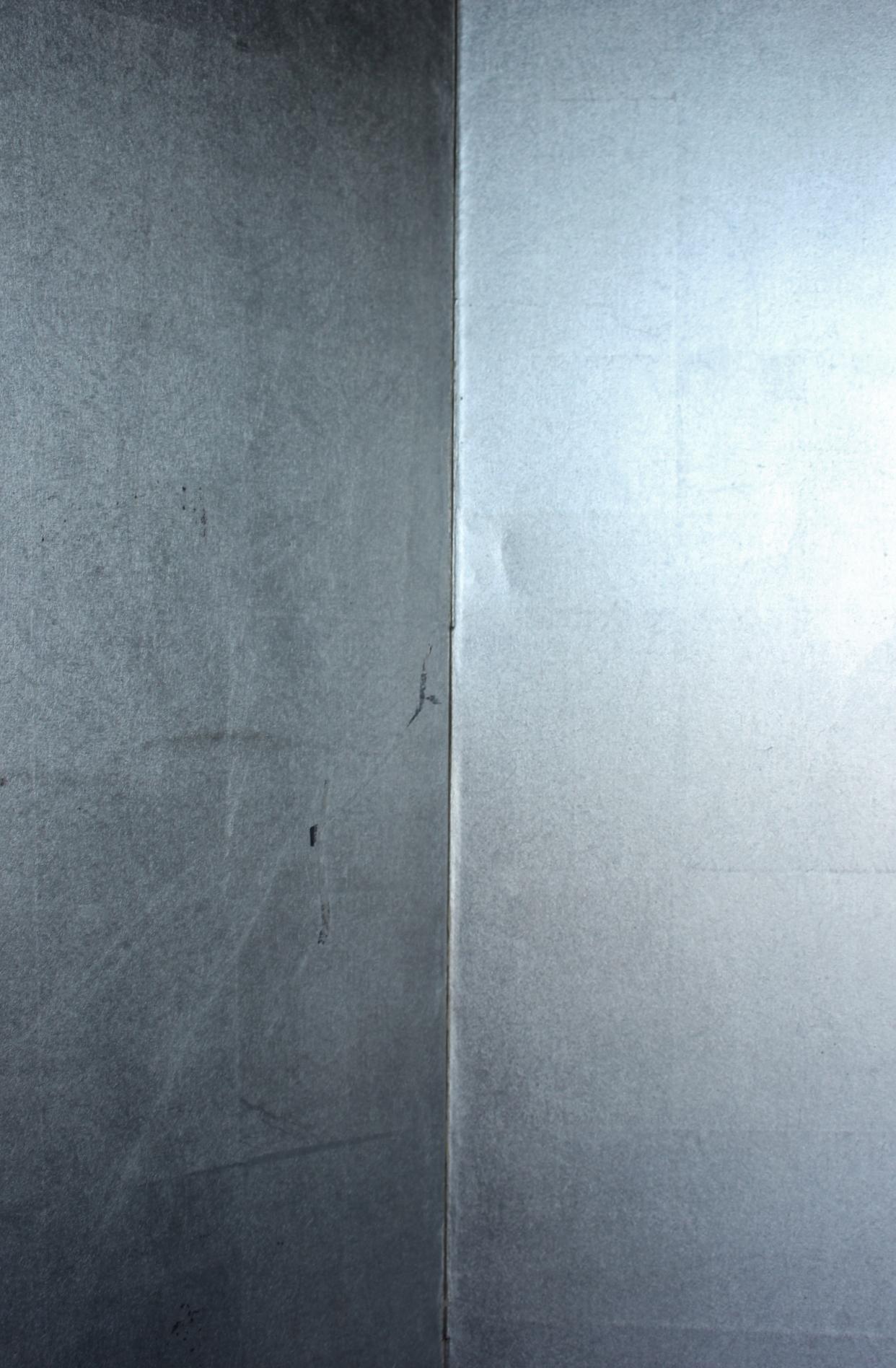 B70 Antiguos 6 paneles japoneses, Papel de plata, Pantalla plegable, sin marco Madera en venta