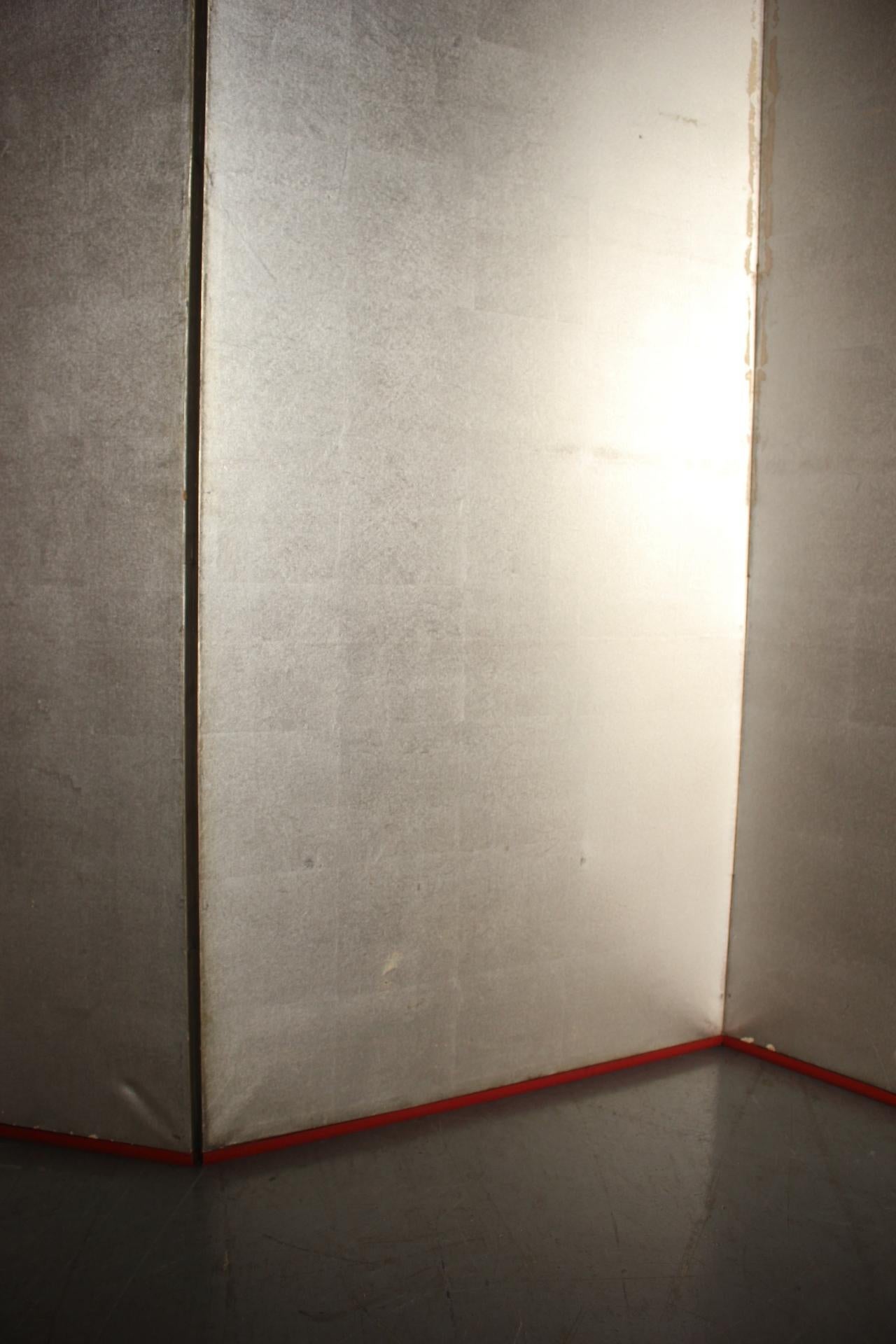 B73 Altjapanisch 6Tafeln, Silberpapier, Foldescreen, rot umrandet im Angebot 4