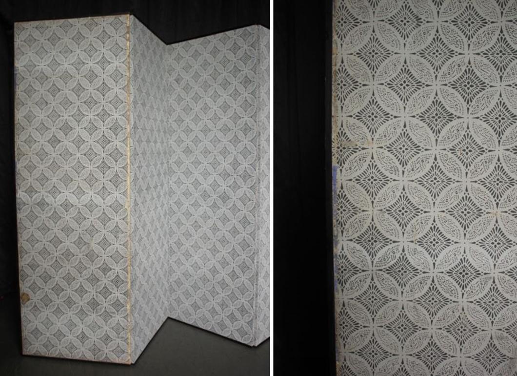 B74 Alte japanische Antiquitäten 6Paneele, Einfacher Paravent mit dem Sockel, wie er ist im Angebot 13