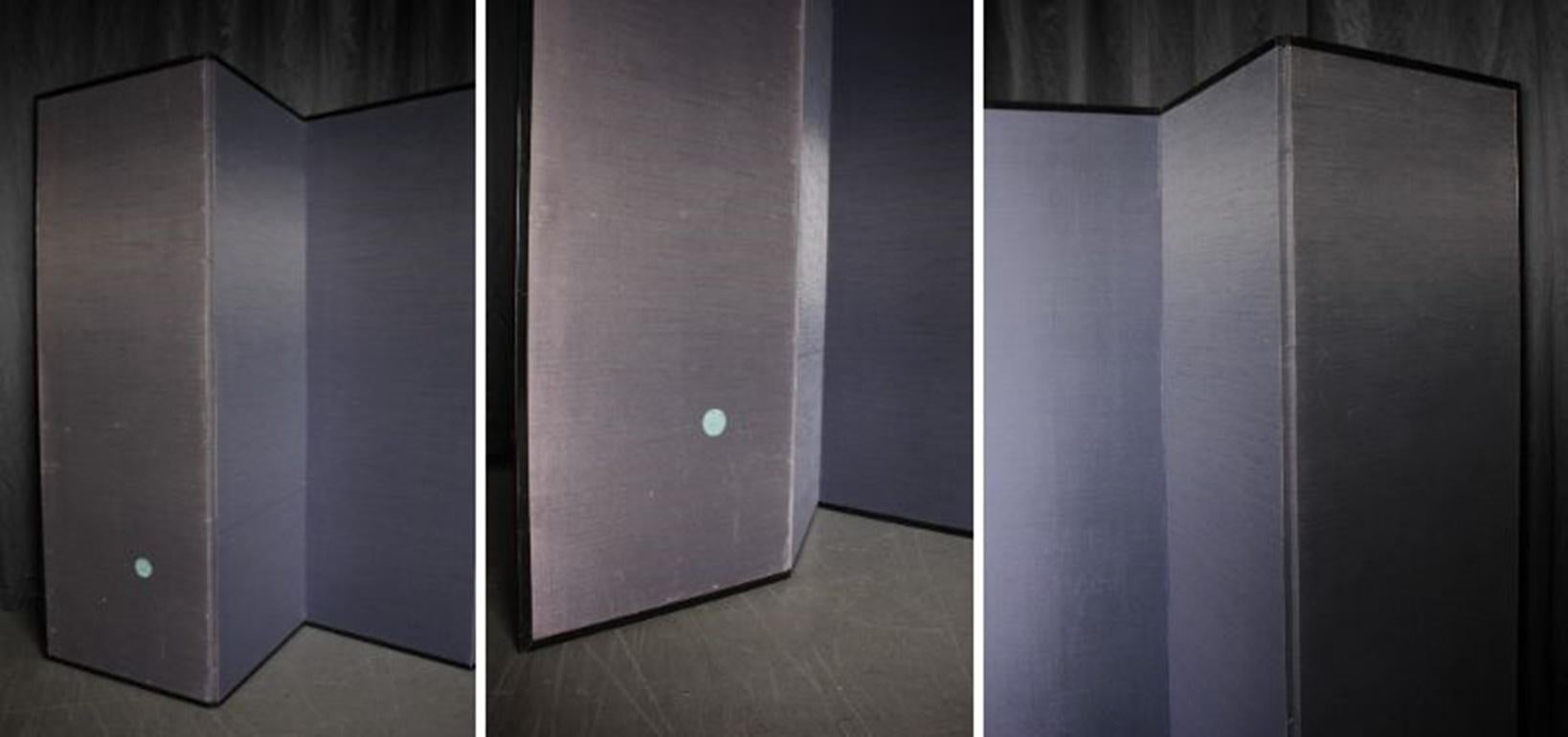 B77 Antiguo biombo japonés de 6 paneles, Halconero en venta 13