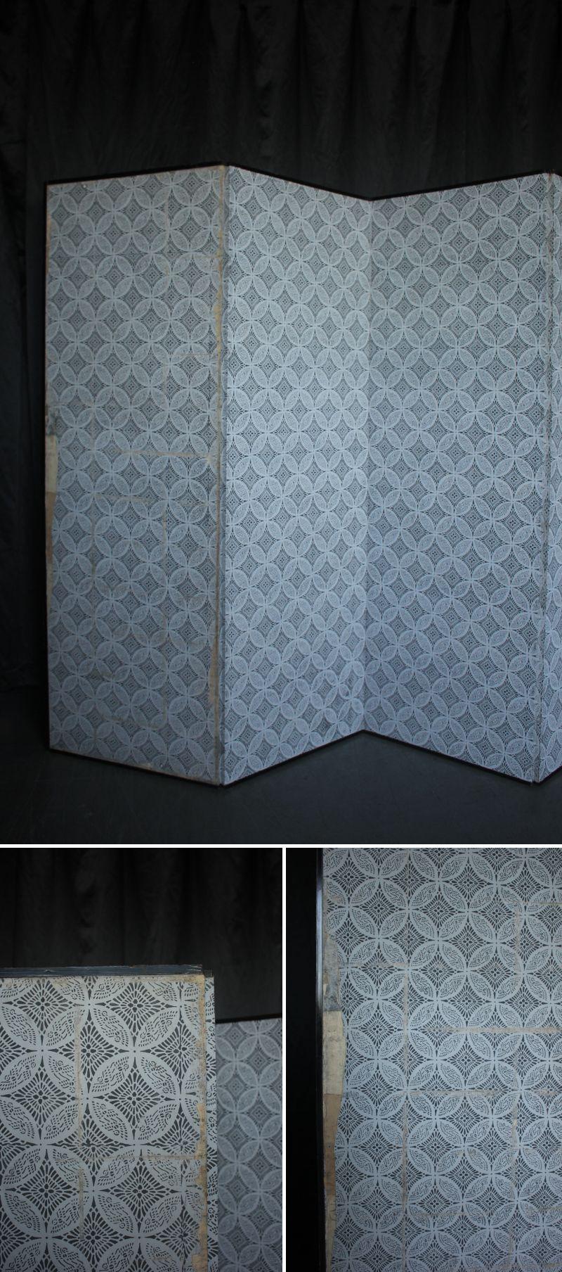 B82 Old Japanese antiques 6panels, Plain folding screen with the base left as is im Angebot 10