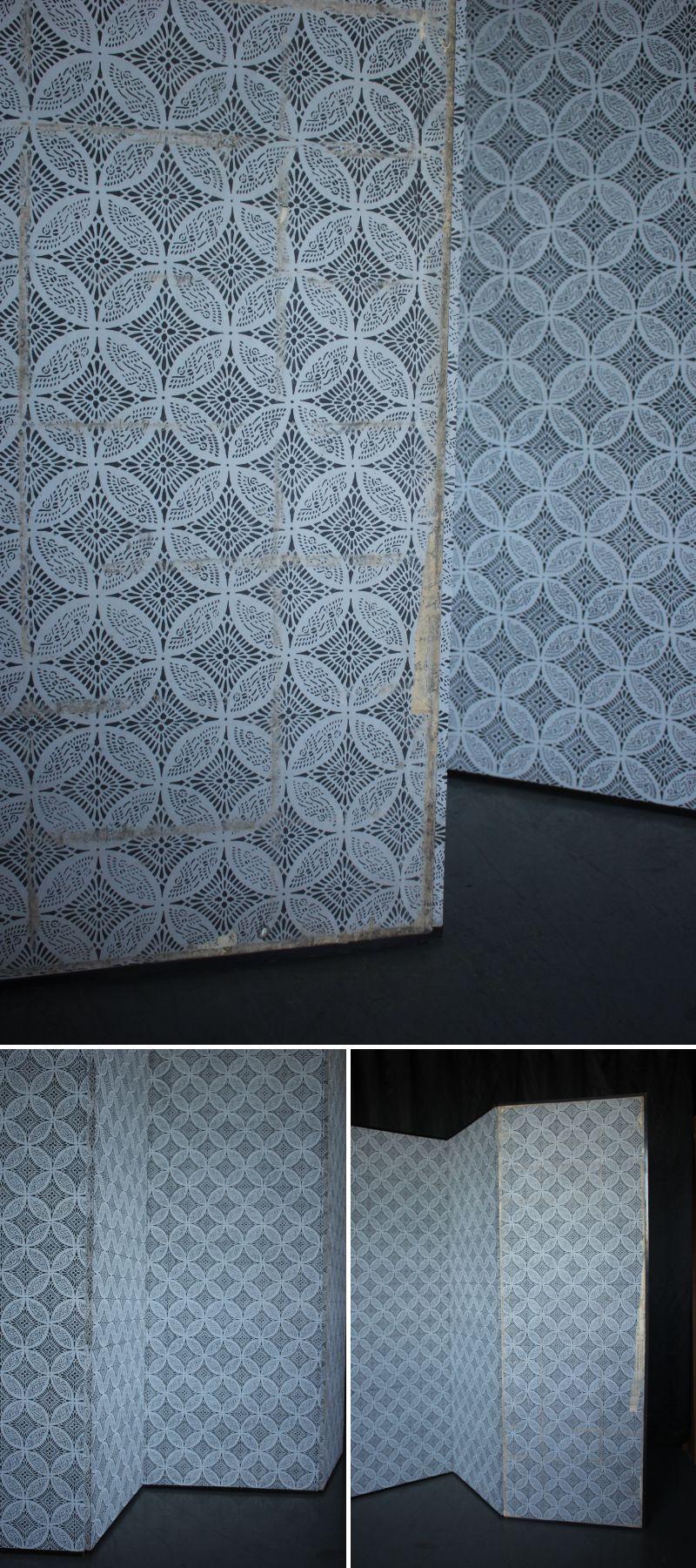 B82 Old Japanese antiques 6panels, Plain folding screen with the base left as is im Angebot 11