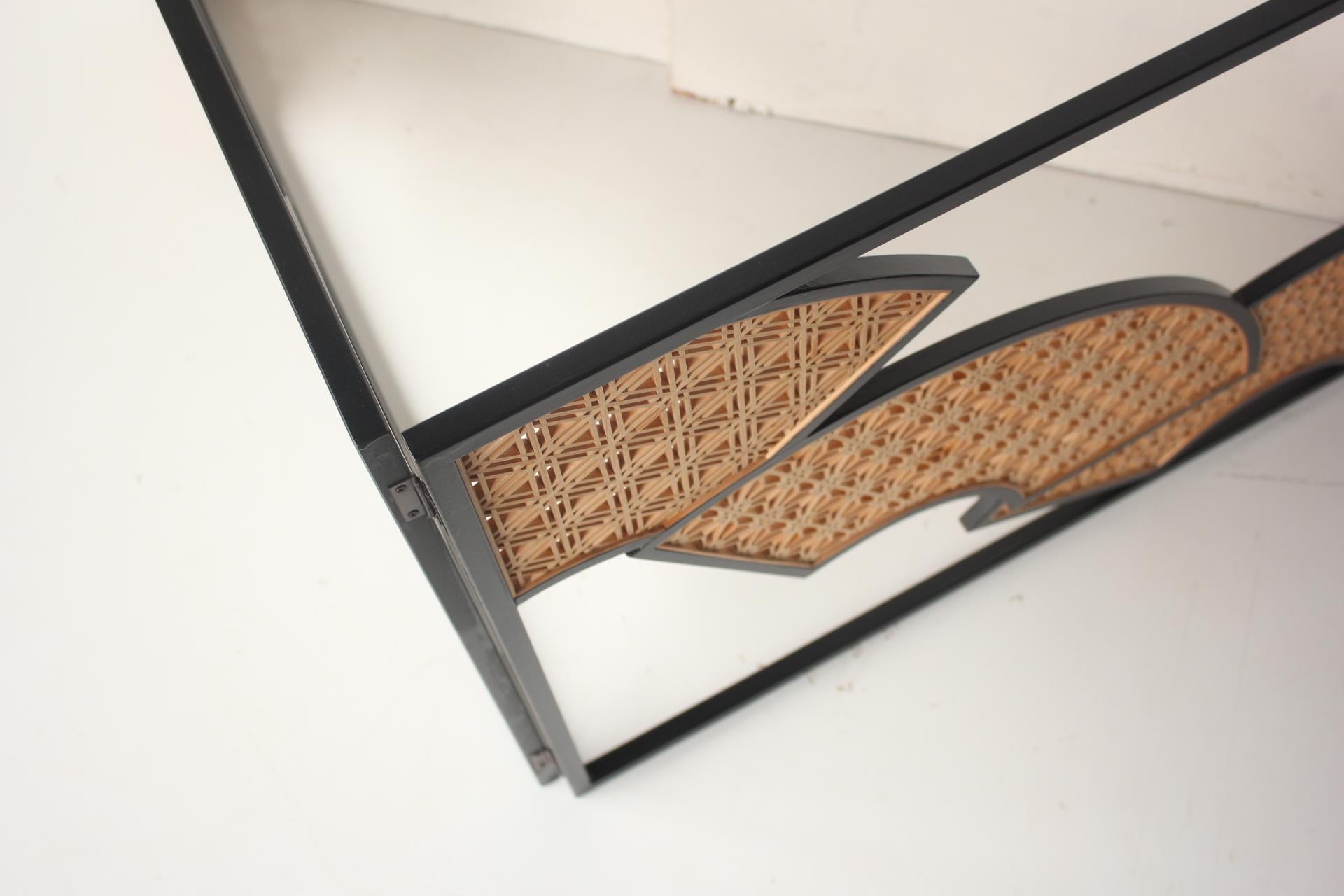 B83 Kumiko Folding Screen Teezeremonie-Utensilien im Angebot 9