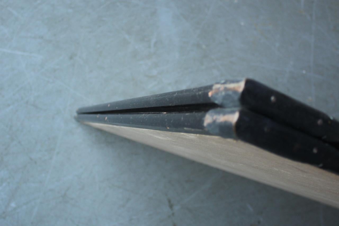 B88 Japanische Antiquitäten Kunst, Silber Hintergrund Bildschirm Byobu im Angebot 14