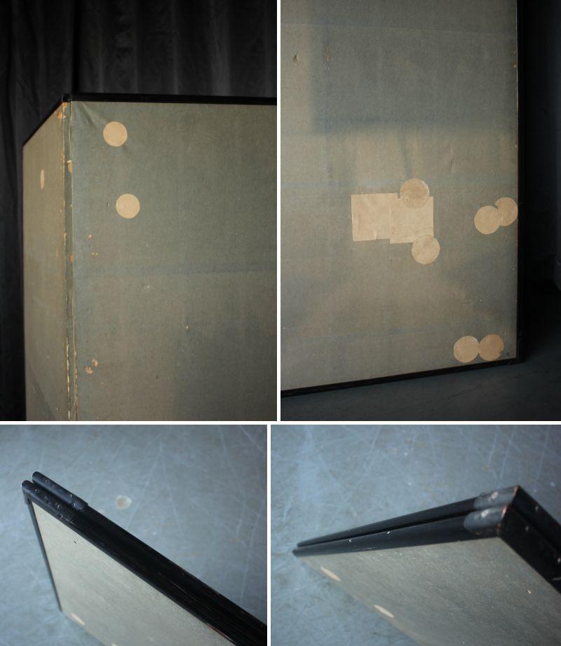 B89 Japanische Malerei, Mount Fuji Goldback Screen Byobu, 2-Paneele im Angebot 14