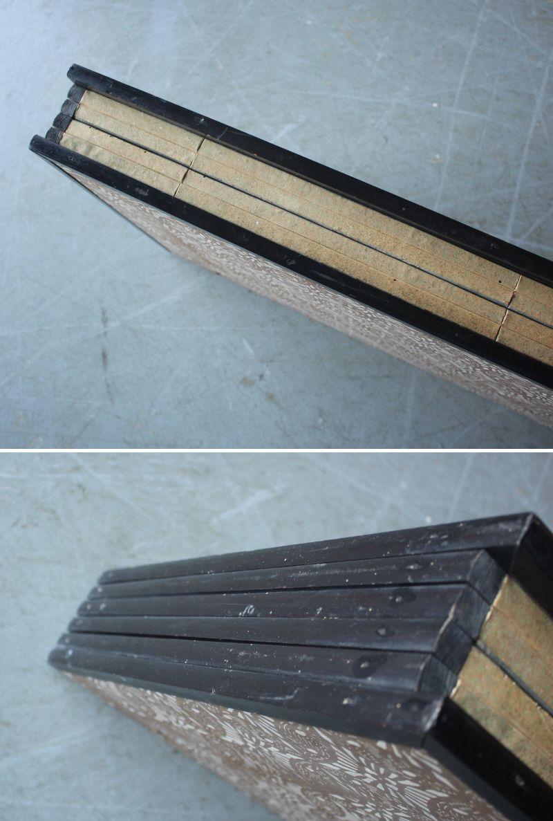 B90 Japanese antiques art Byobu screen Battle scene paper en vente 13