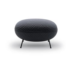 Ba pouf in Graphite by Febrik