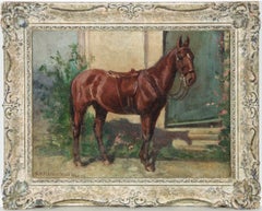 B.A St Clair Tisdall - Signed Mid 20th Century Oil, Study of a Chestnut Horse