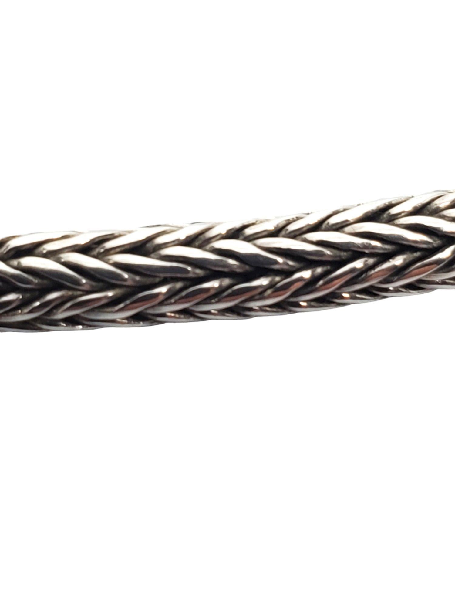 BA Sterling Silver Flexible Snake Chain Necklace #17646 In Good Condition For Sale In Washington Depot, CT