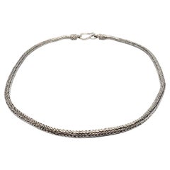 BA Flexible Schlangenkette Halskette aus Sterlingsilber #17646