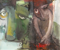 Ba, Te'er Abstract Original Oil Painting "Vision Series -5"