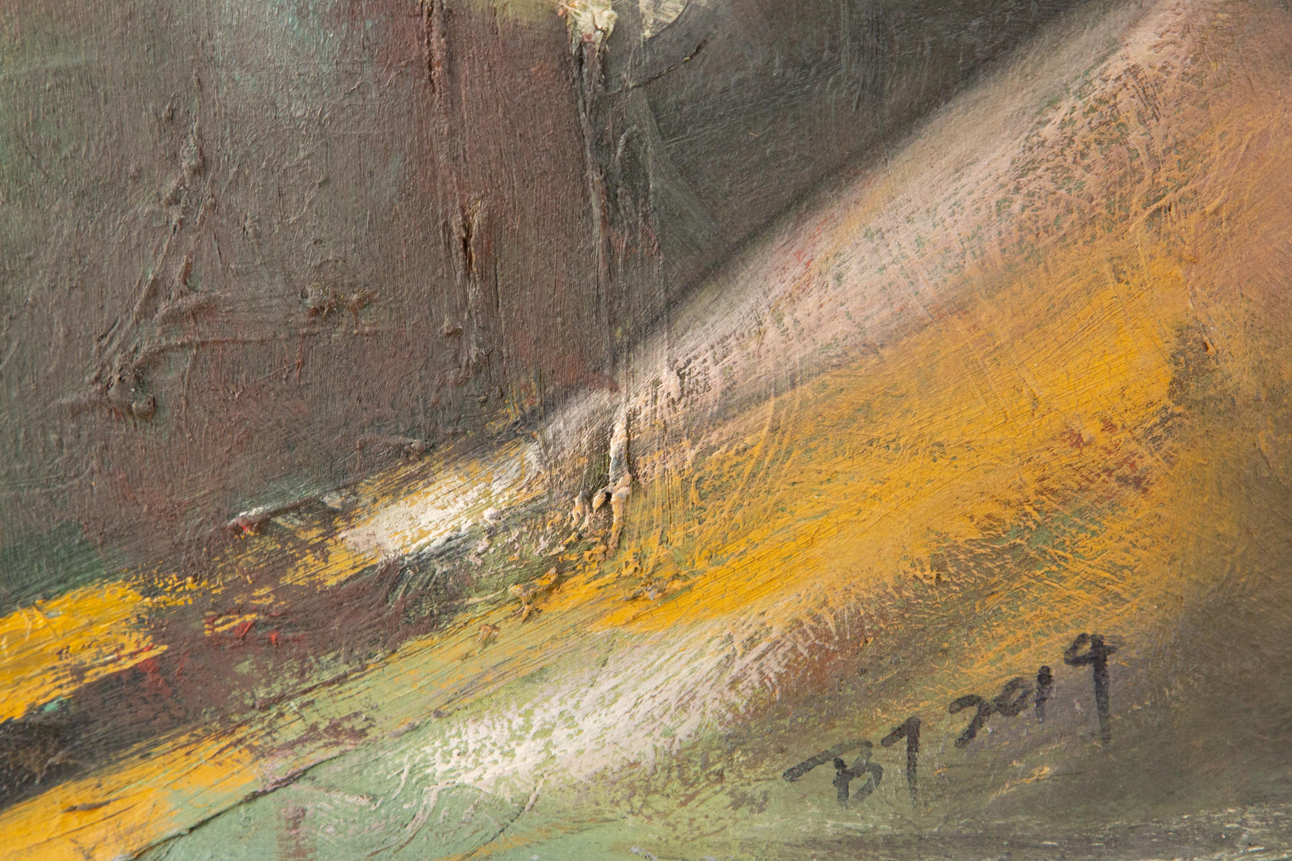 Ba, Te'er Abstract Original Oil Painting 