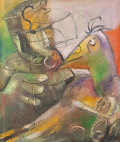 Ba, Te'er Abstract Original Oil Painting "Vision Series -6"