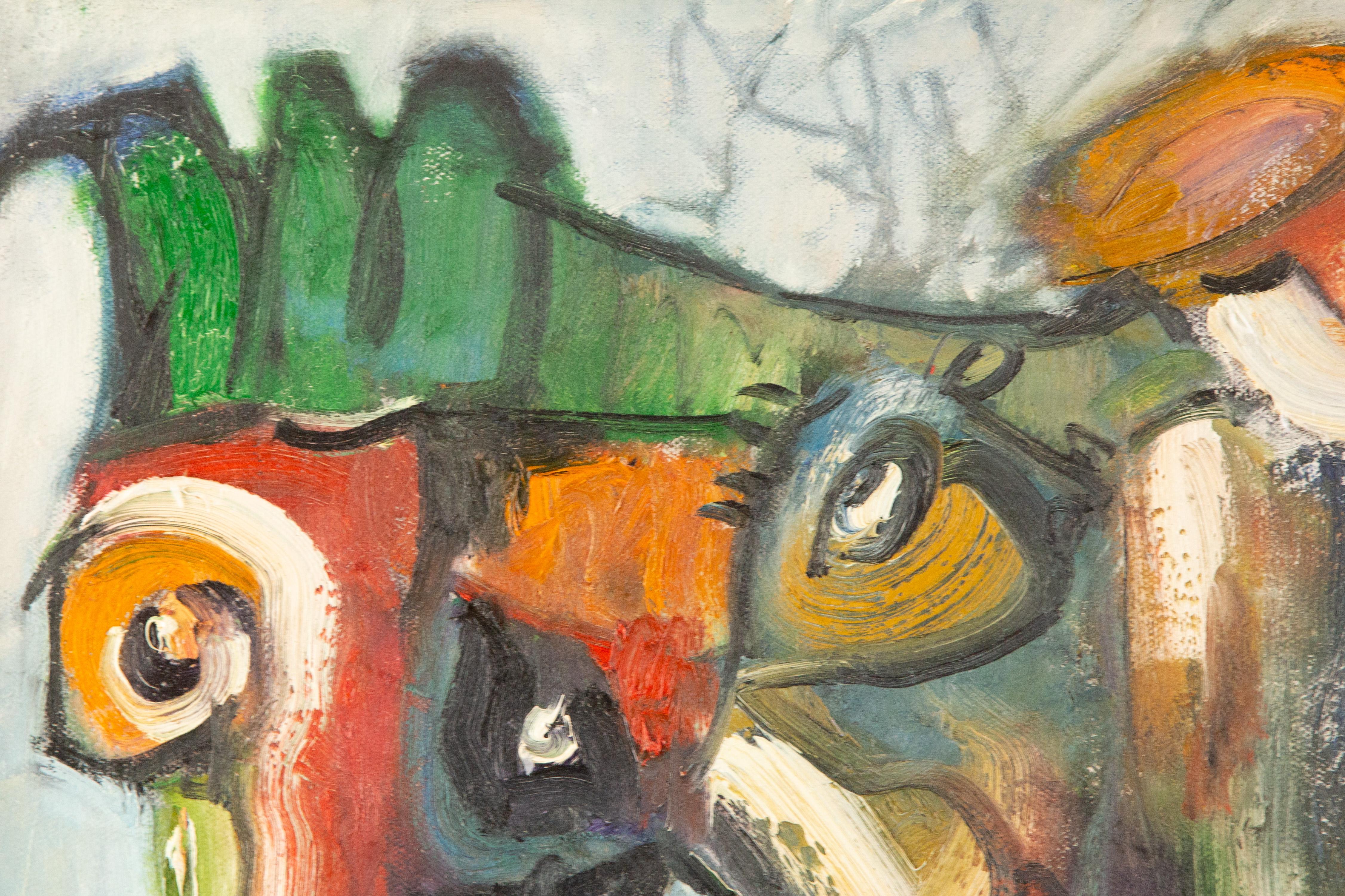 BA, Te'er Pittura a olio astratta originale 