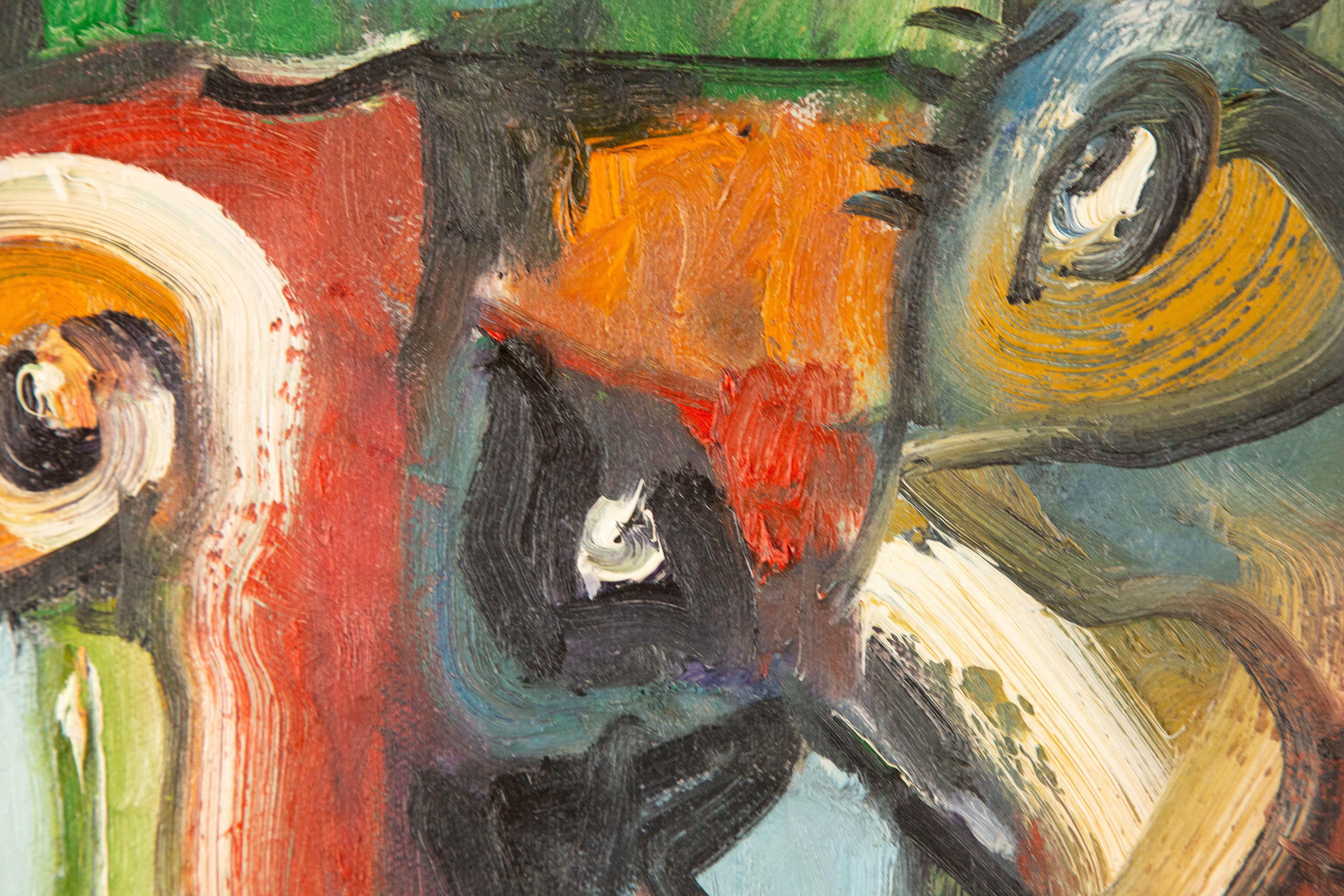 BA, Te'er Pittura a olio astratta originale 