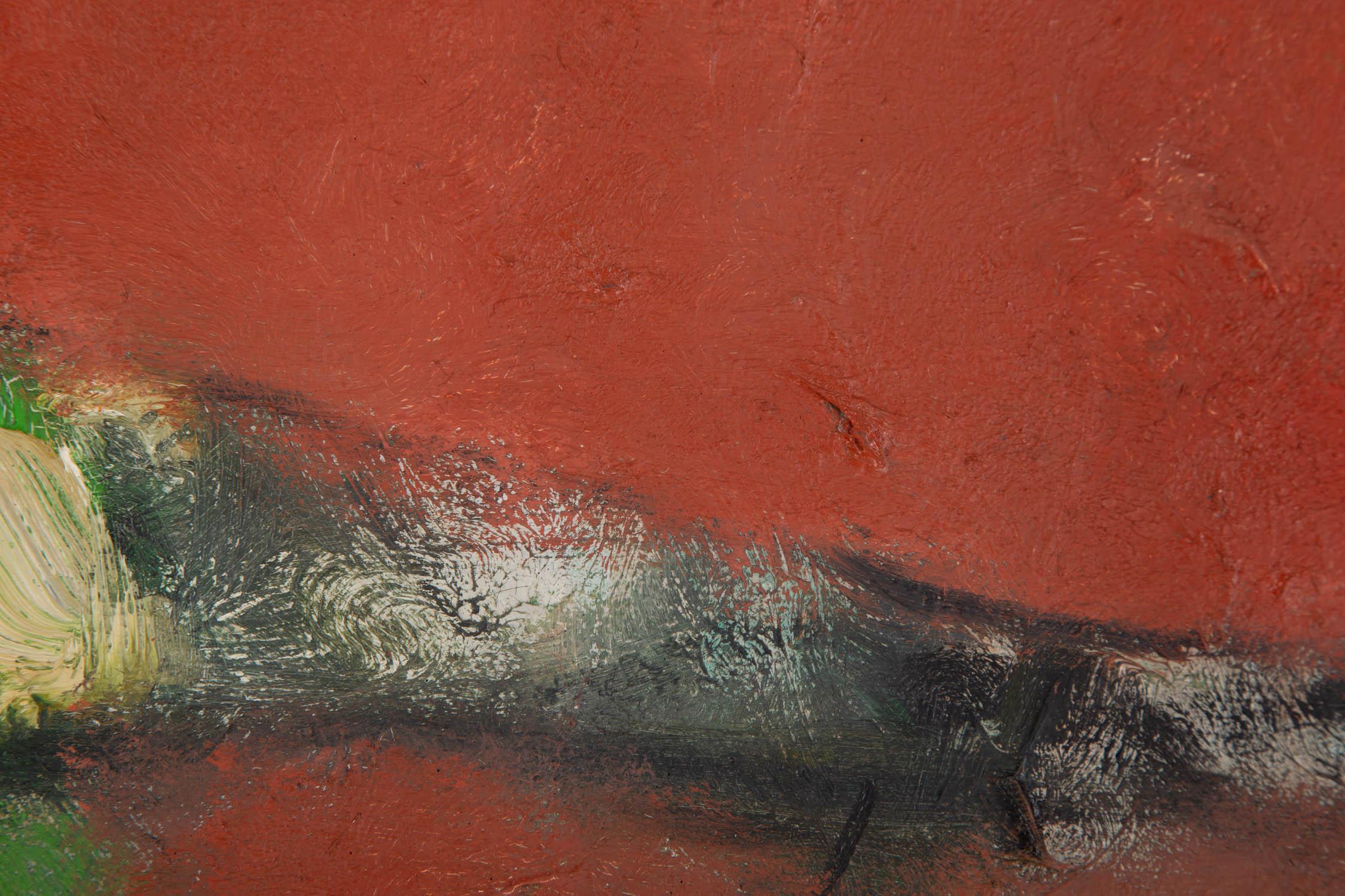 Ba, Te'er Pittura ad olio originale post-impressionista 