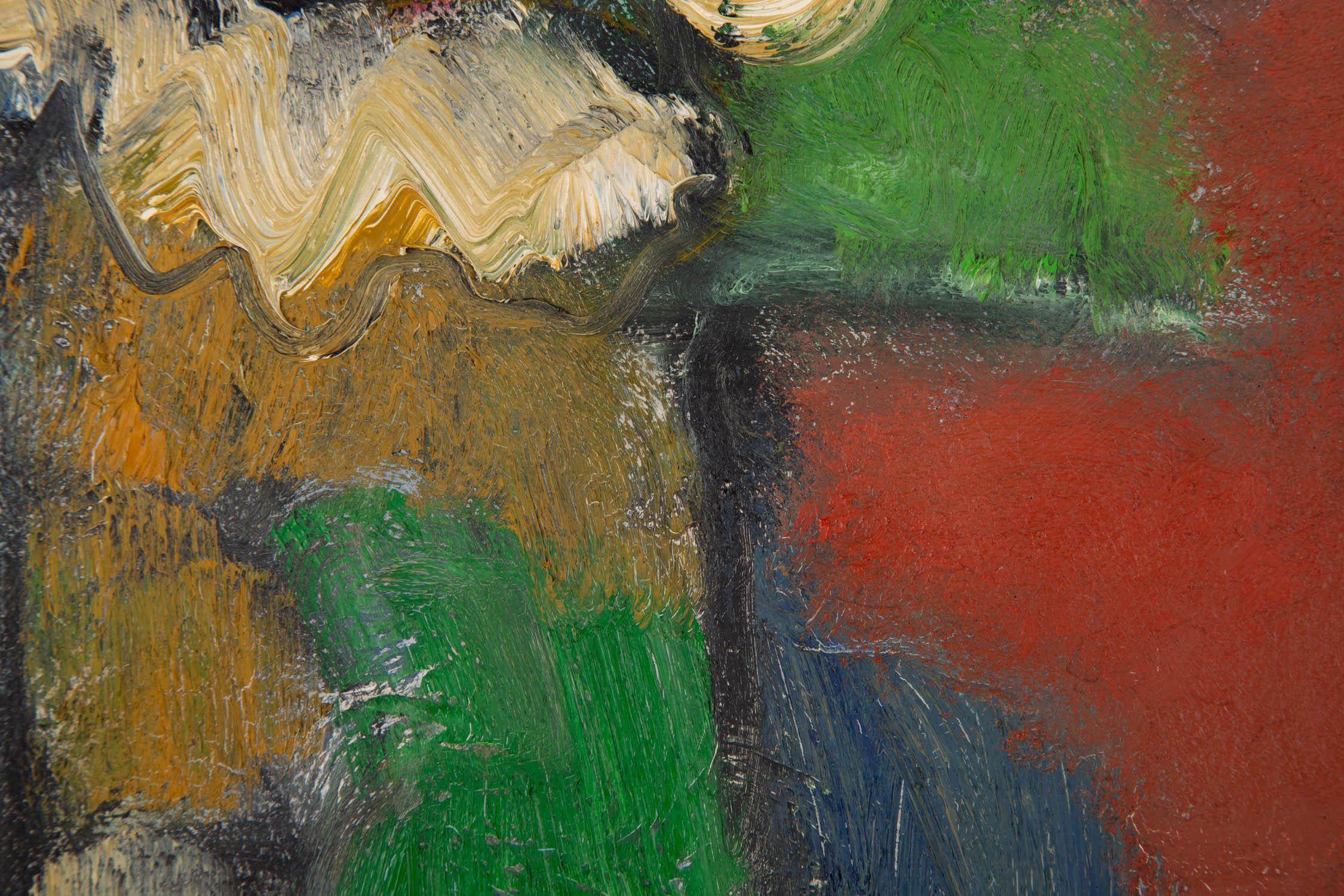 Ba, Te'er Pittura ad olio originale post-impressionista 