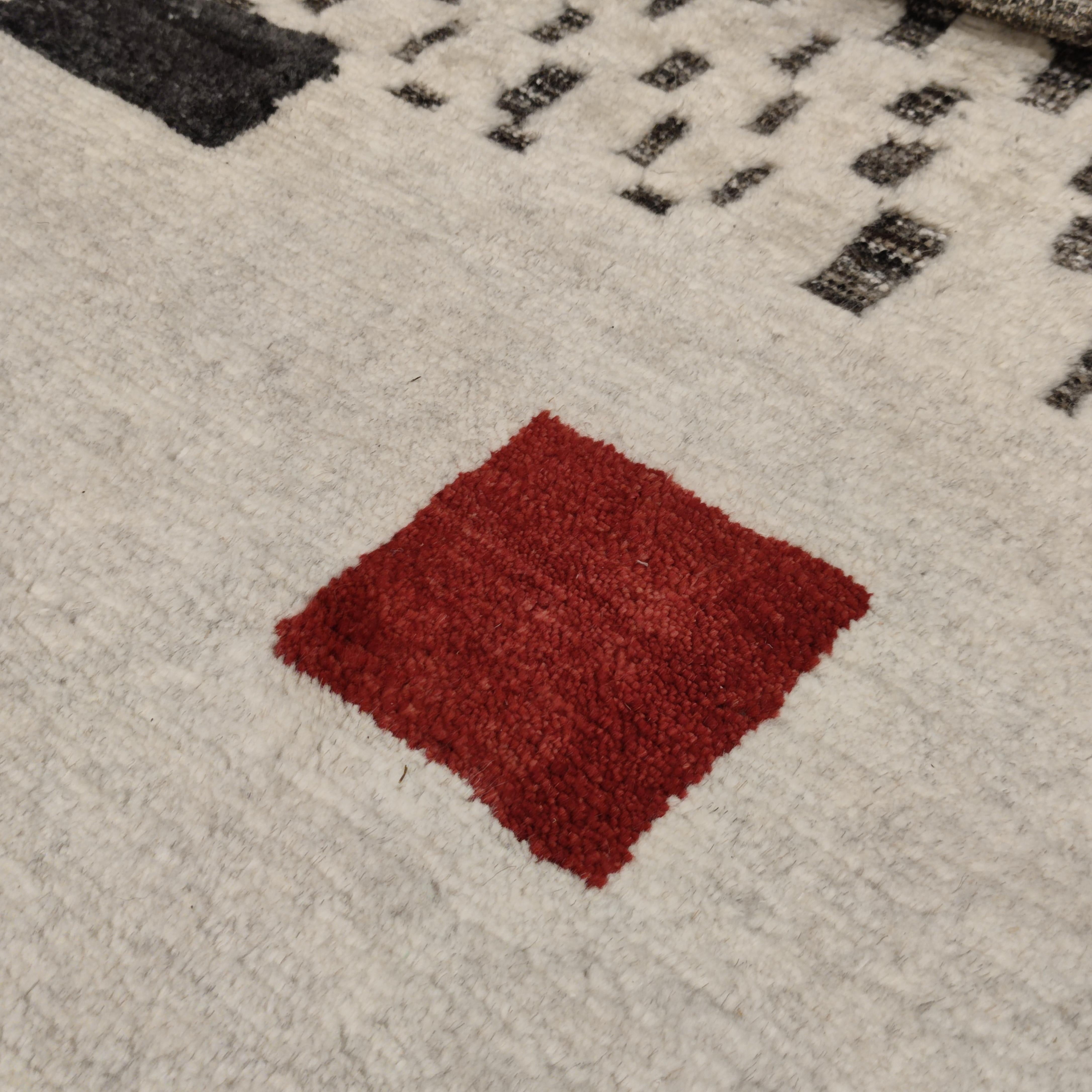 Hand-Knotted 'Baako' Contemporary Design Rug by Simone Haug for Alberto Levi Gallery For Sale