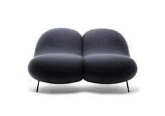 Baba 2-Seater Sofa in Stitch Graphite by Febrik