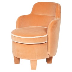 Baba Armchair Salmon-Pink Designed By Chloé Nègre