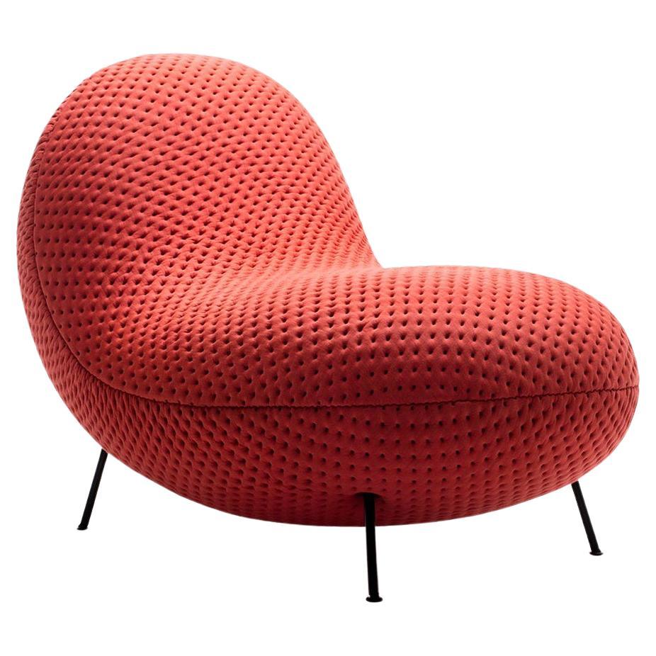 BaBa Easy chair in STITCH Rouge by Febrik For Sale