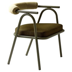 Baba Olive Green Armchair by Serena Confalonieri