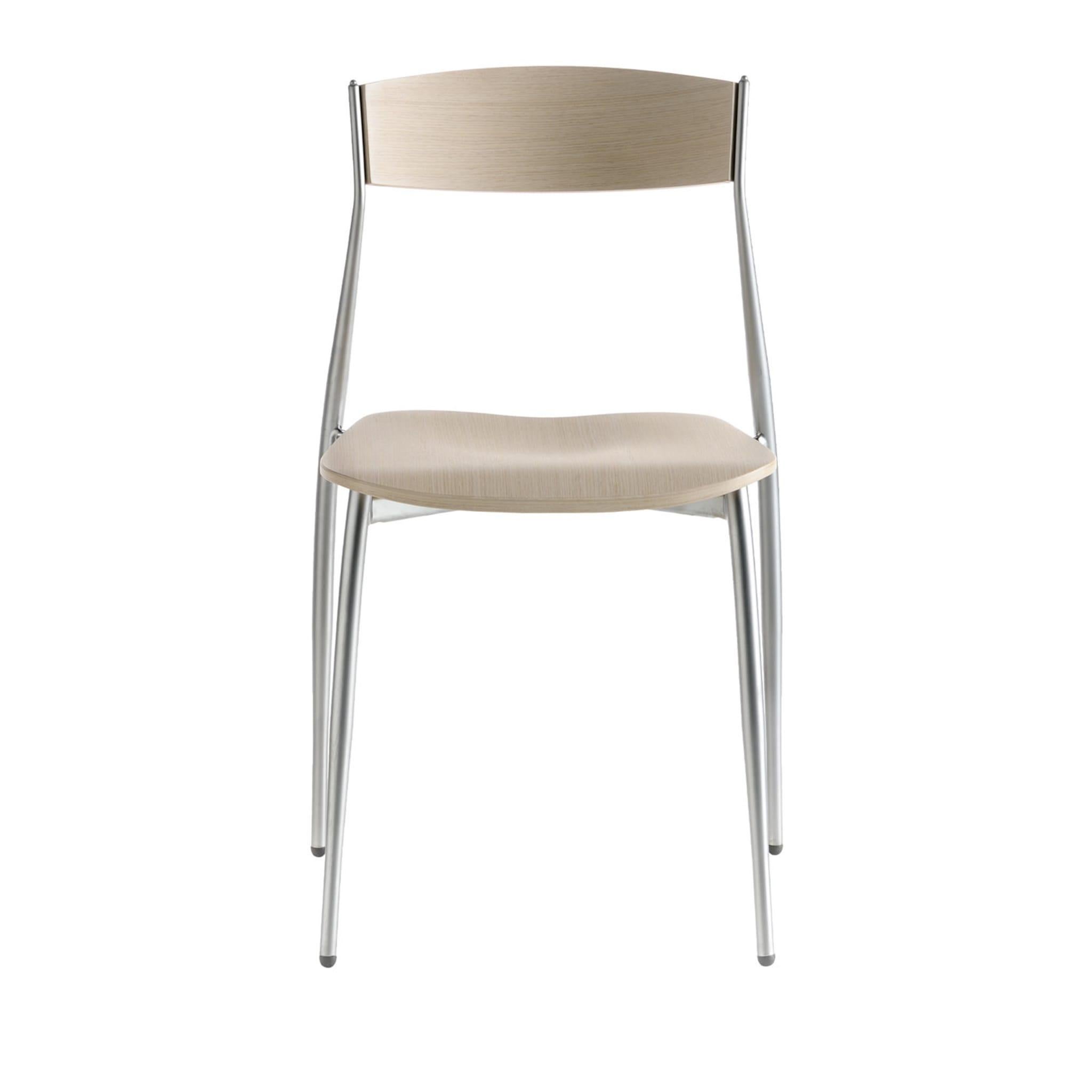 Durable, practical yet highly elegant, the Baba Chair Collection is the perfect choice for both commercial and residential interiors. This iconic, copyrighted 1992 design by Sergio Mian features a slender chromed cylindrical steel frame (diameter 22