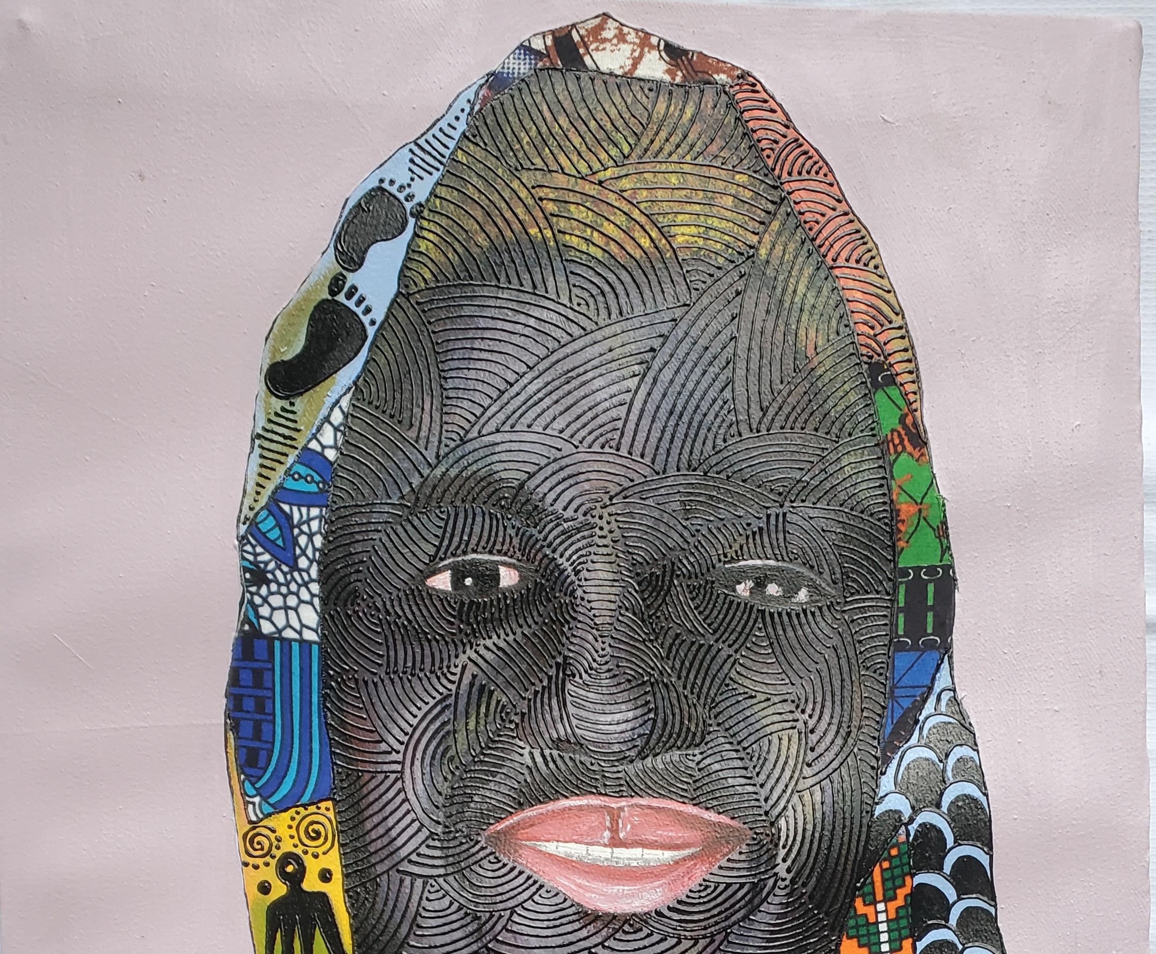 Peace Shall Prevail 3 - Contemporary Mixed Media Art by Babafemi Ogunkanmbi